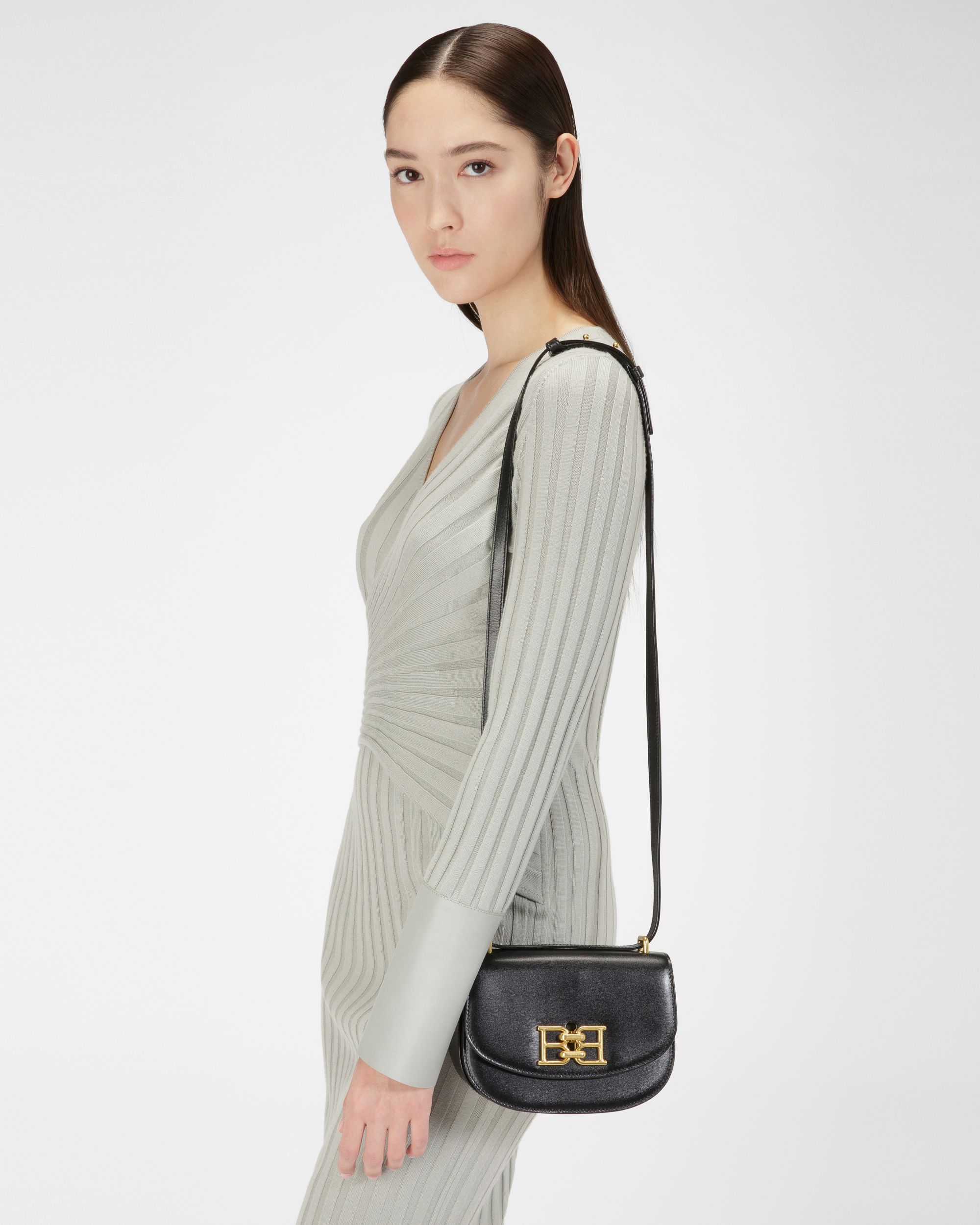 Baily Minitasche Aus Schwarzem Leder - Damen - Bally - 01