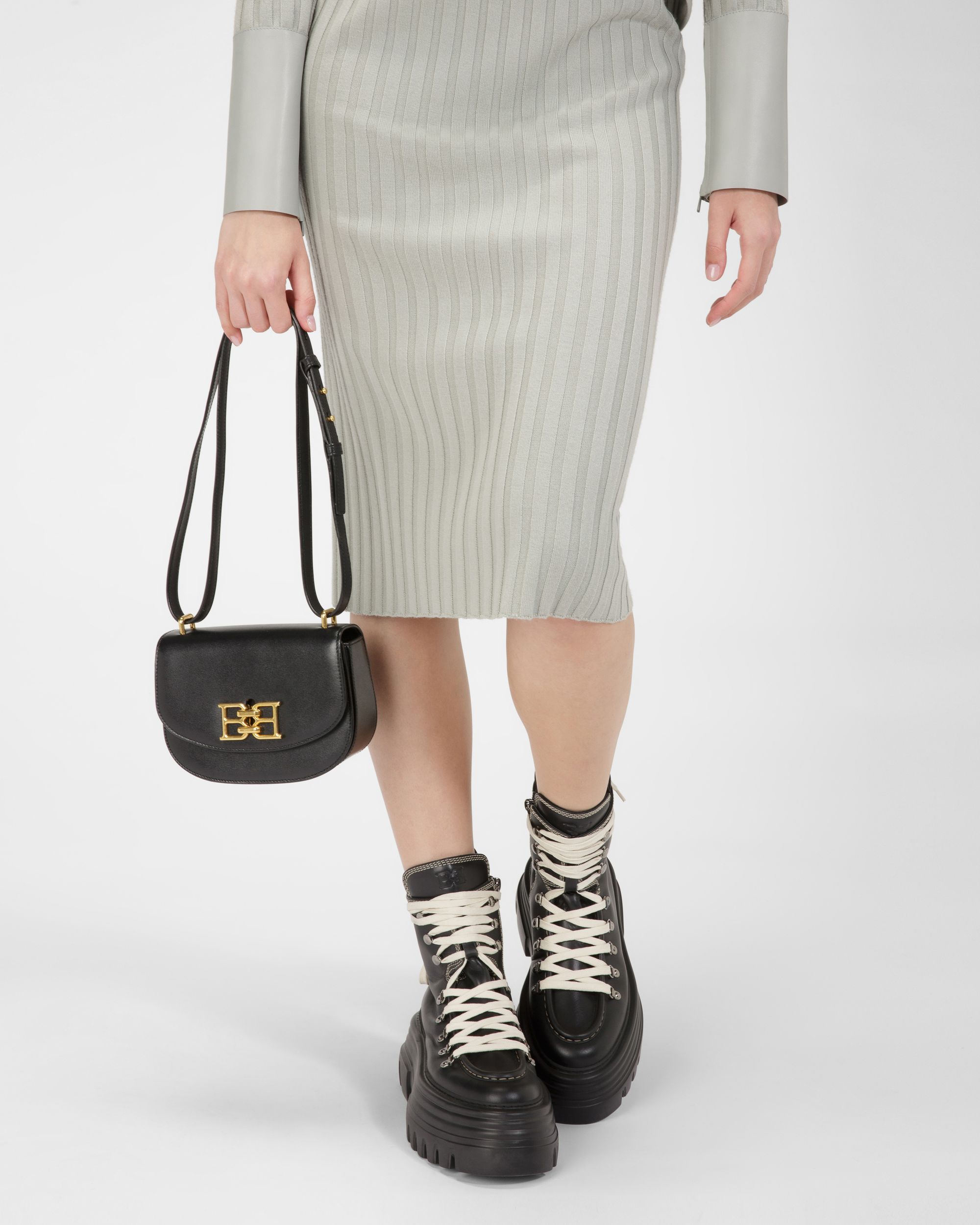 Baily Minitasche Aus Schwarzem Leder - Damen - Bally - 02