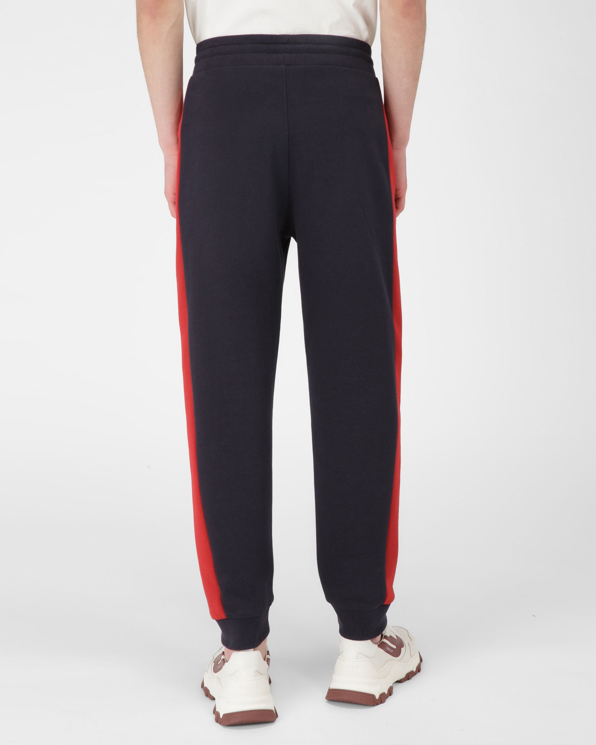 Hose Aus Funktionsbaumwolle In Marineblau Und Bally-Rot - Herren - Bally - 05
