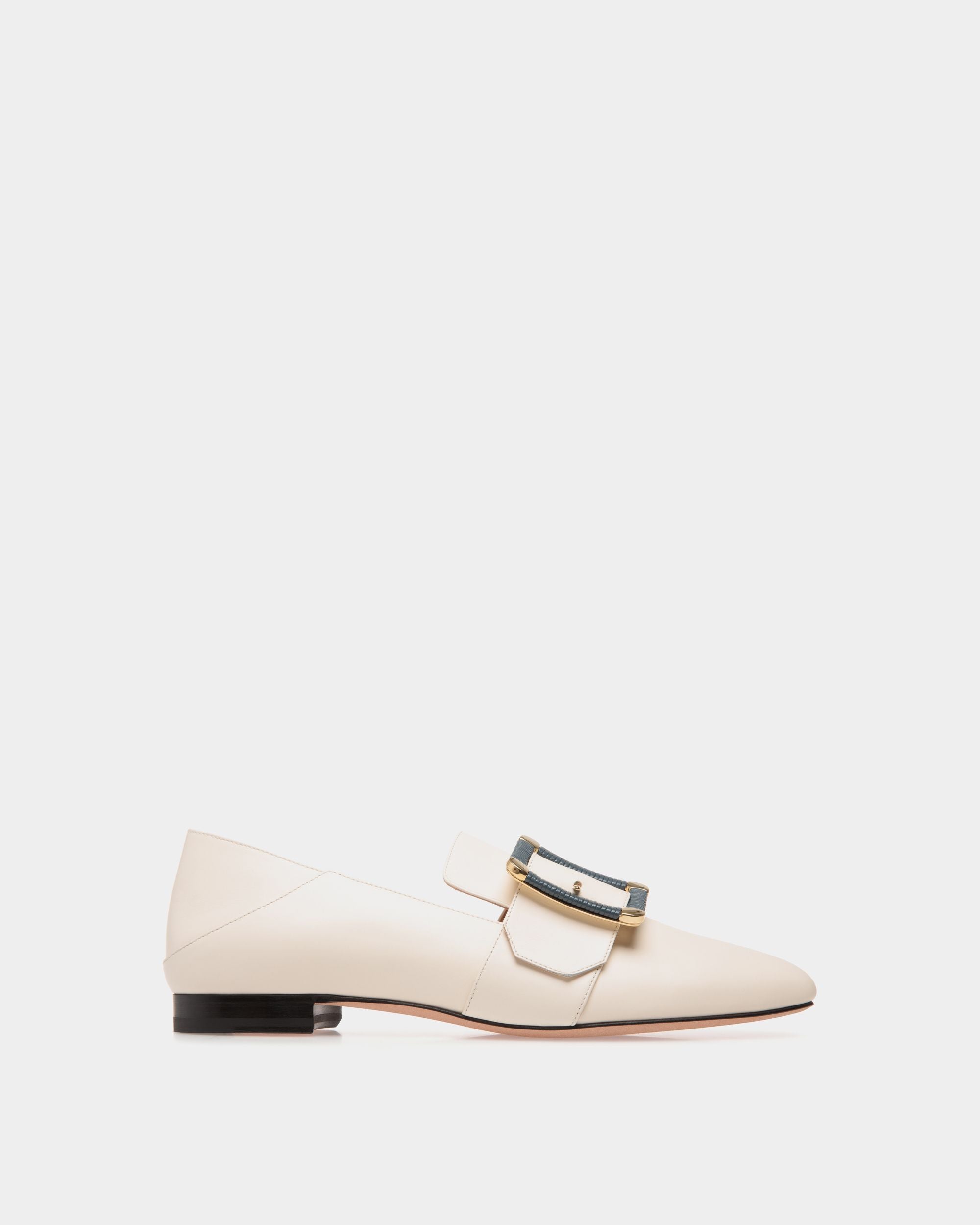 Bell Du Jour Flats In White Leather - Damen - Bally - 01