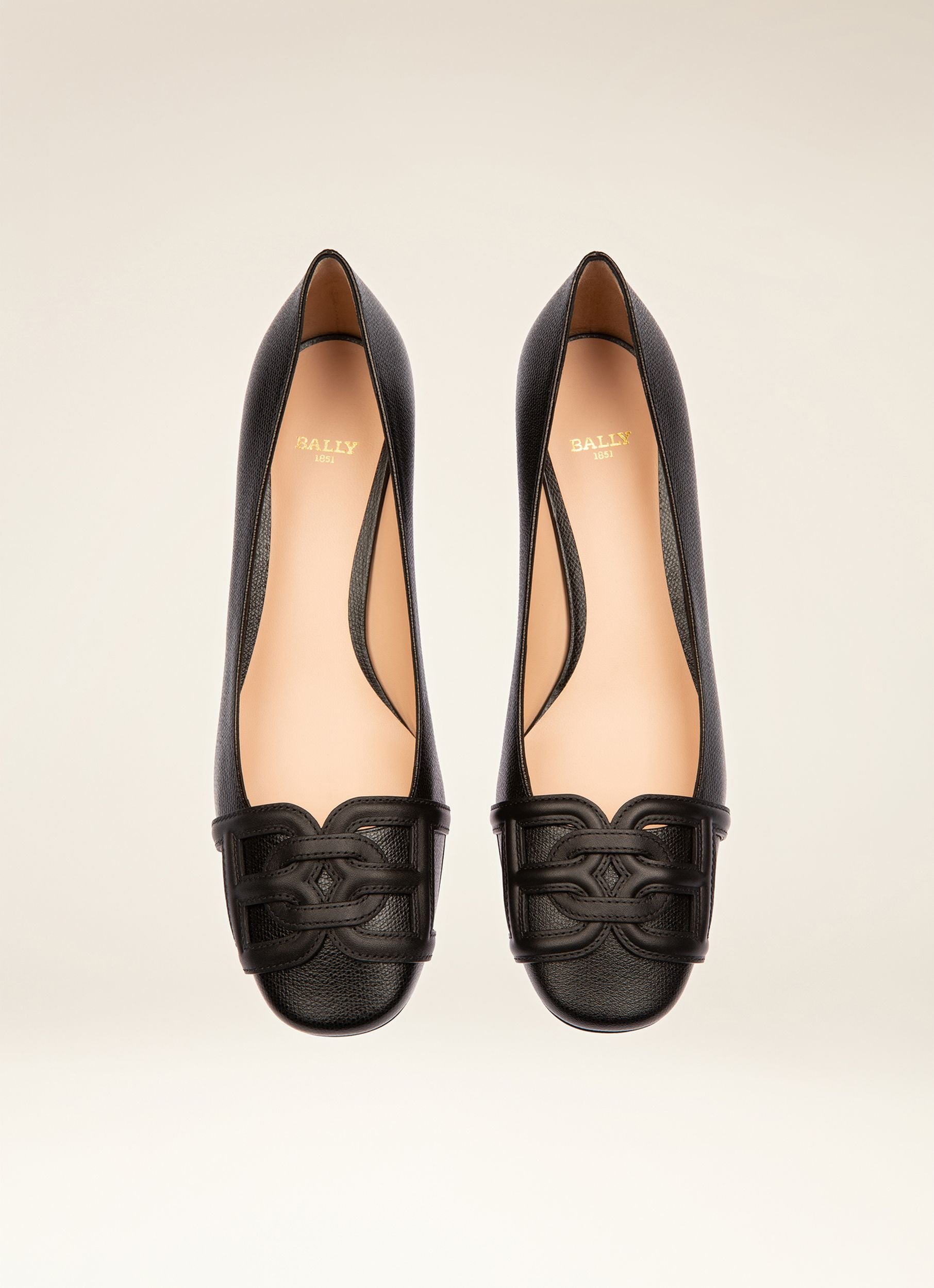 Pinkie Pumps Aus Schwarzem Leder - Damen - Bally - 03