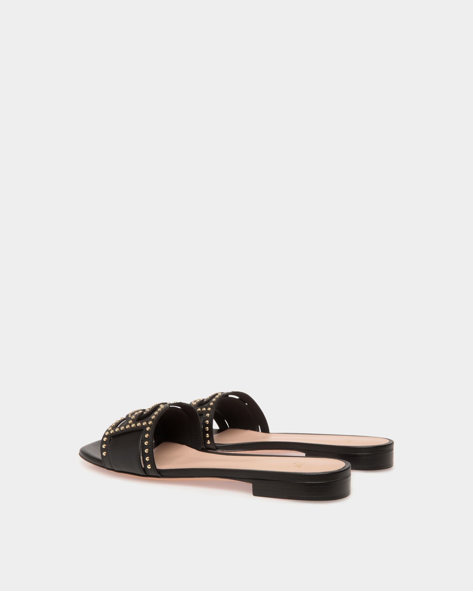 Elisie Flat Sandals In Black Leather - Damen - Bally - 03