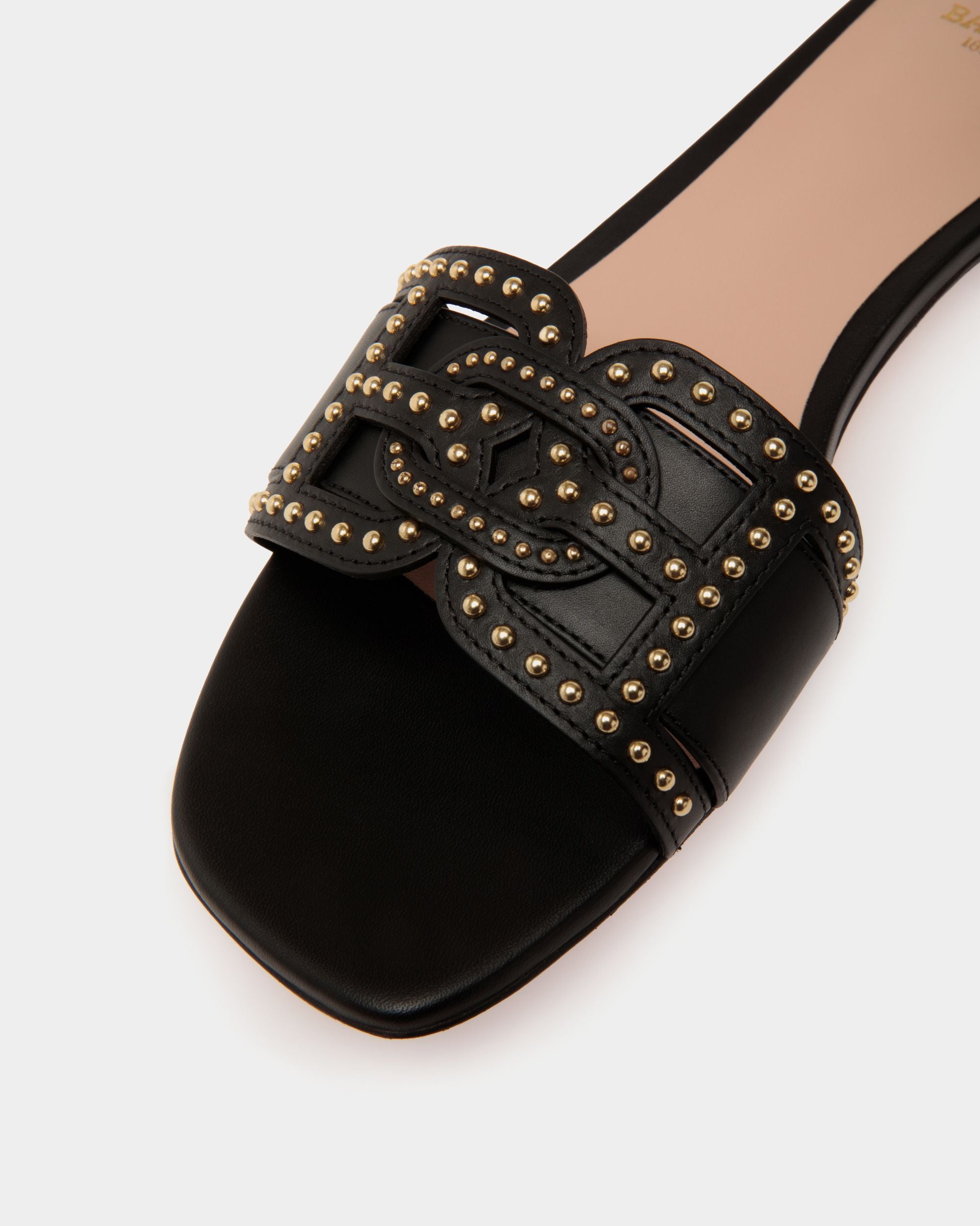 Elisie Flat Sandals In Black Leather - Damen - Bally - 05