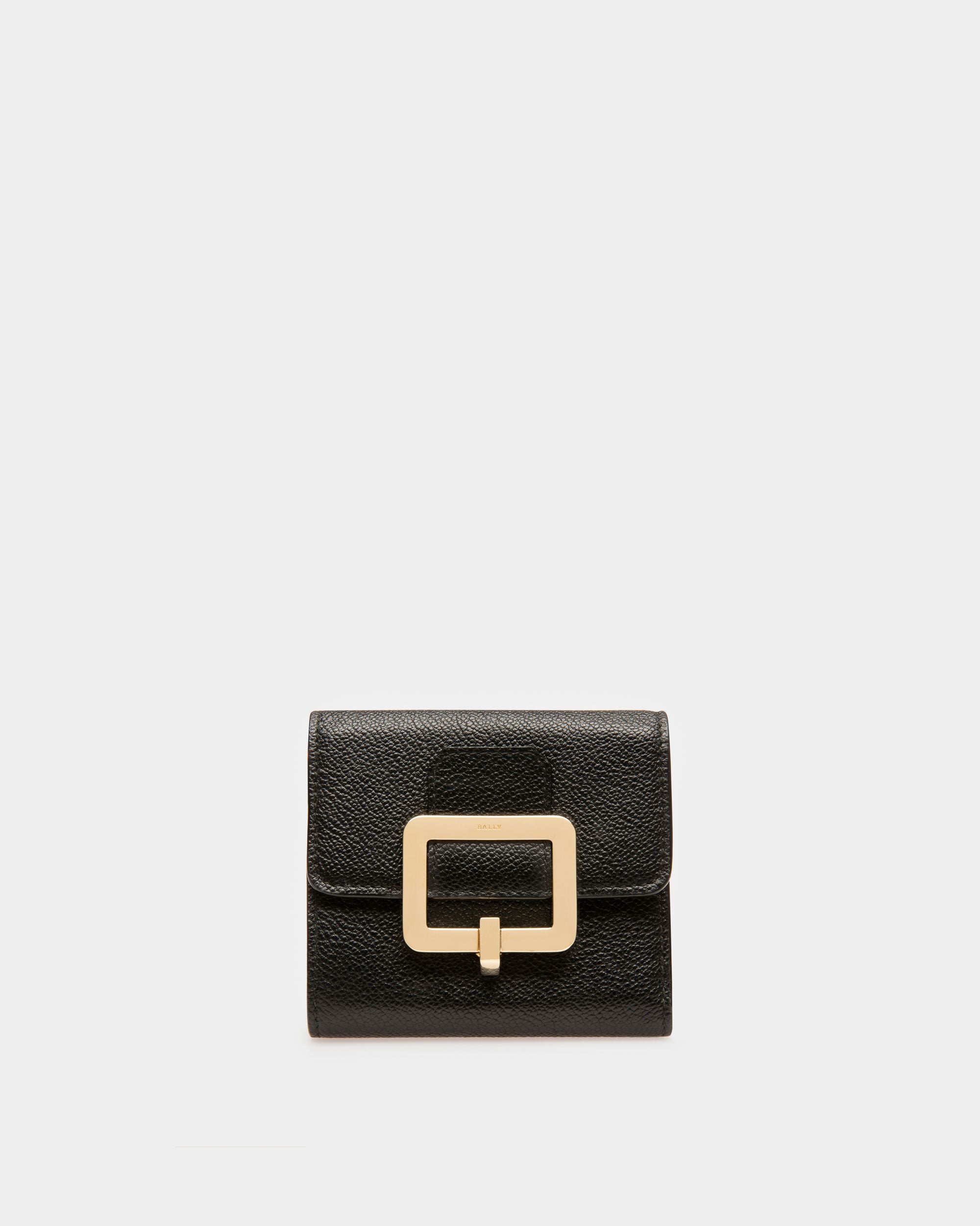 Josy Brieftasche Aus Schwarzem Leder Im Französischen Format - Damen - Bally - 01