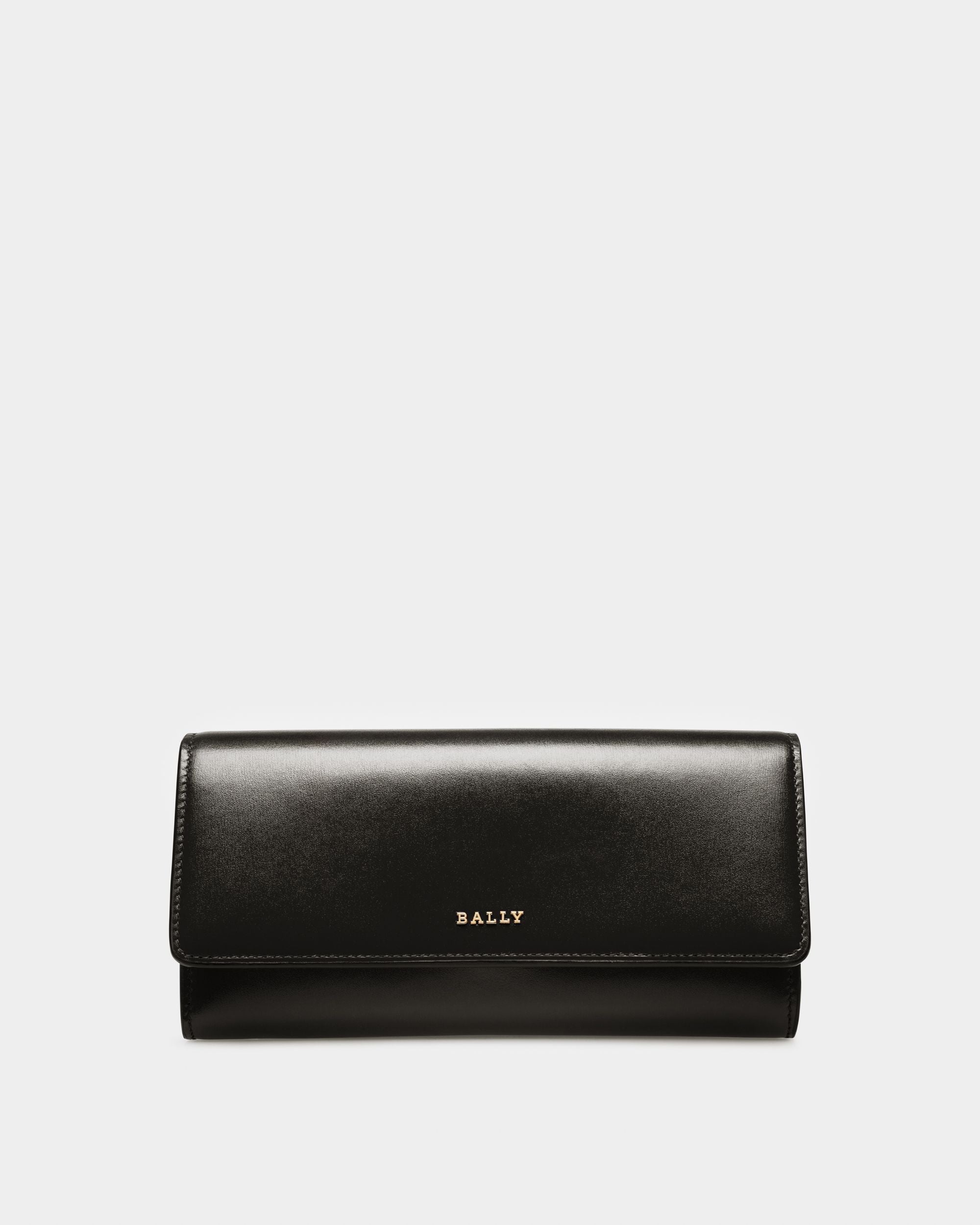 Linney Portemonnaie Aus Schwarzem Leder Im Kontinentalformat - Damen - Bally - 01