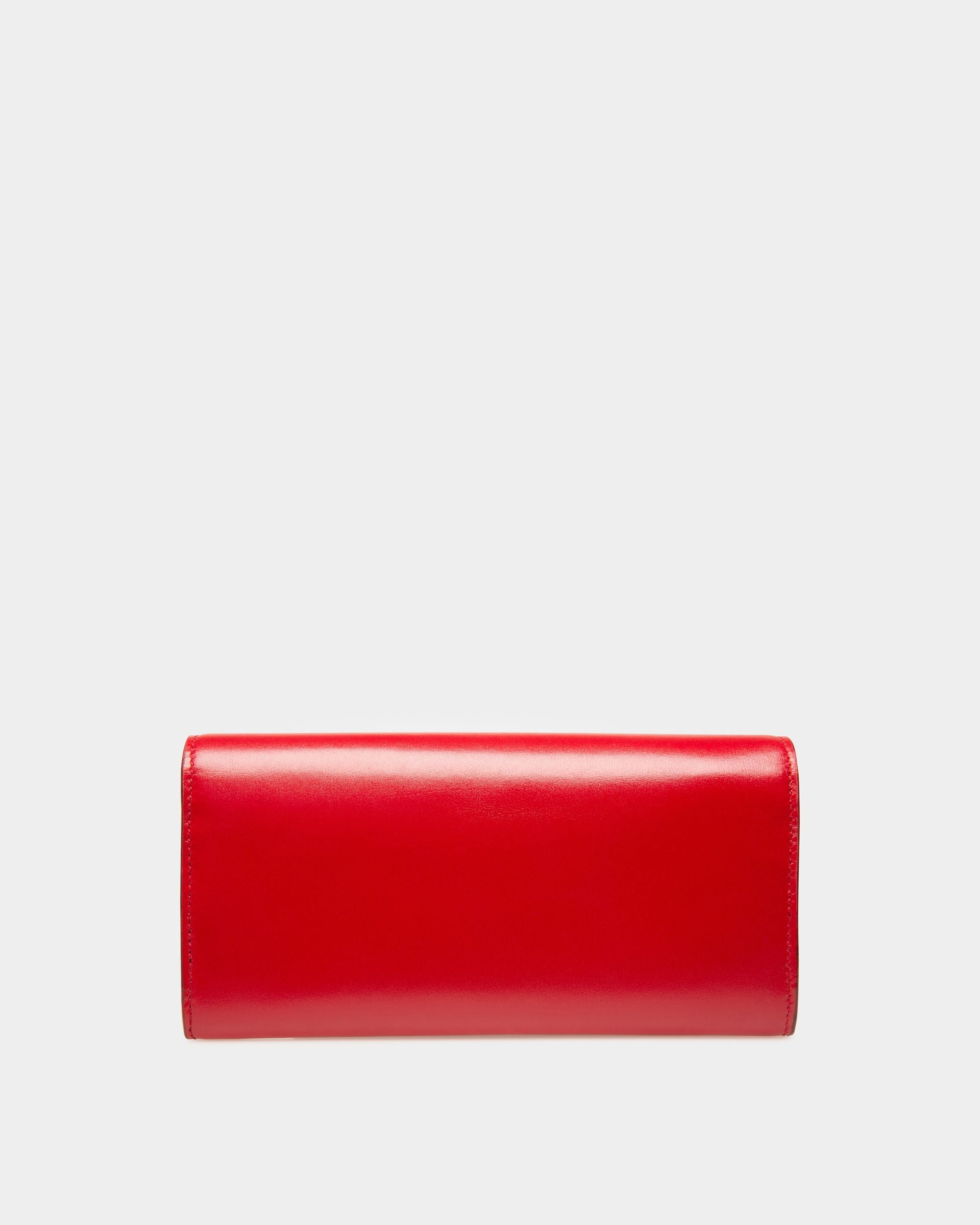 Linney Portemonnaie Aus Rotem Leder Im Kontinentalformat - Damen - Bally - 02