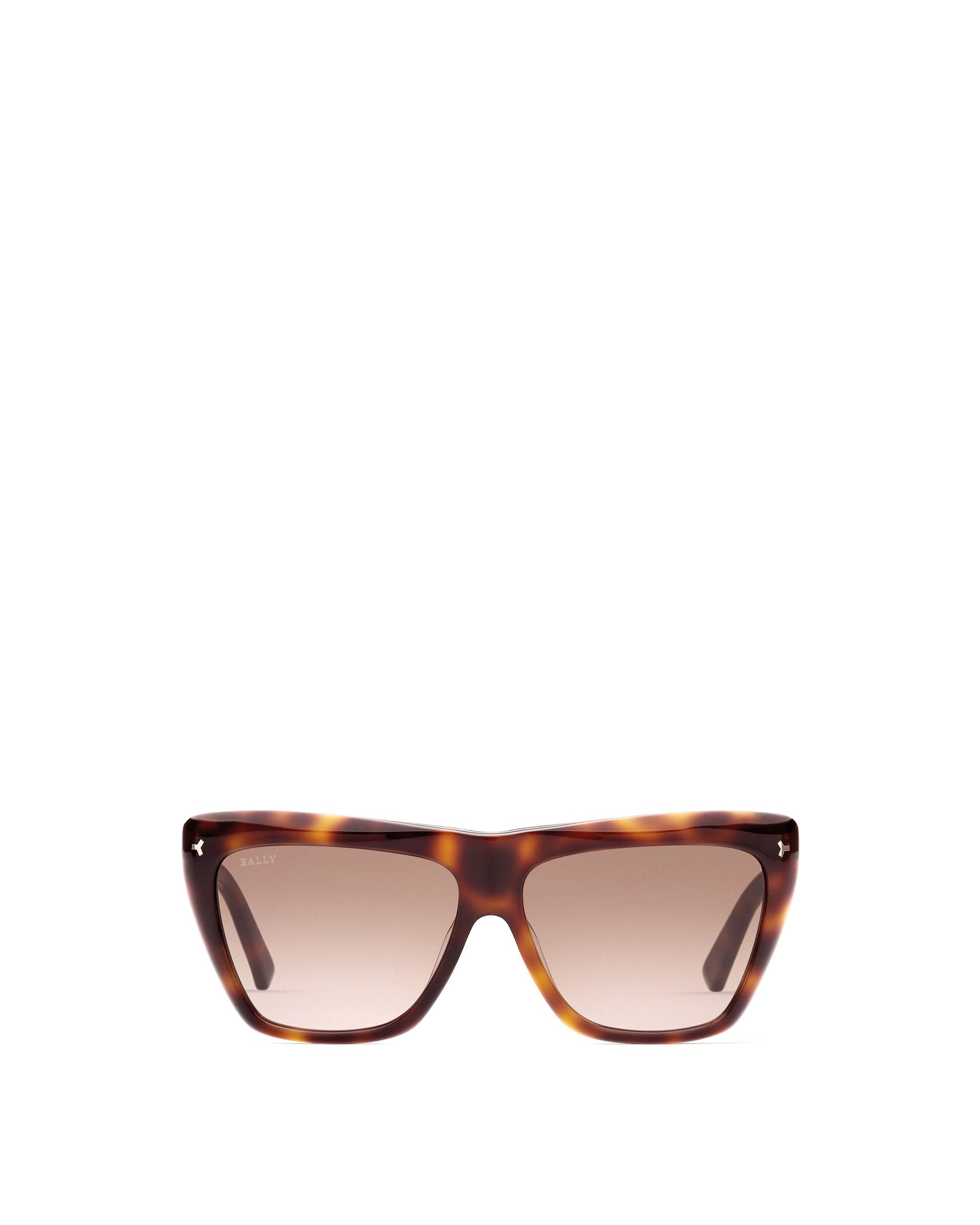 Elektra Sonnenbrille Aus Acetat In Dunklem Havannabraun Mit Braunen Verlaufsgläsern - Damen - Bally - 01