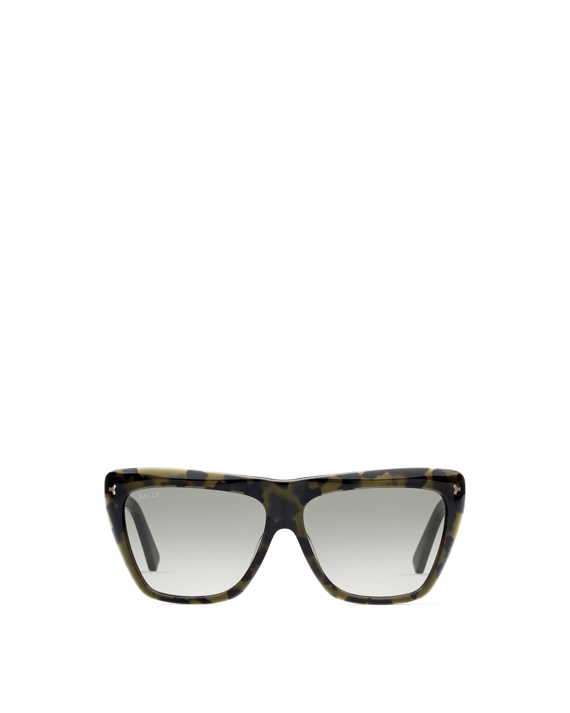 Elektra Sonnenbrille Aus Acetat In Koloriertem Havanna Mit Rauchfarbenen Verlaufsgläsern - Damen - Bally - 01