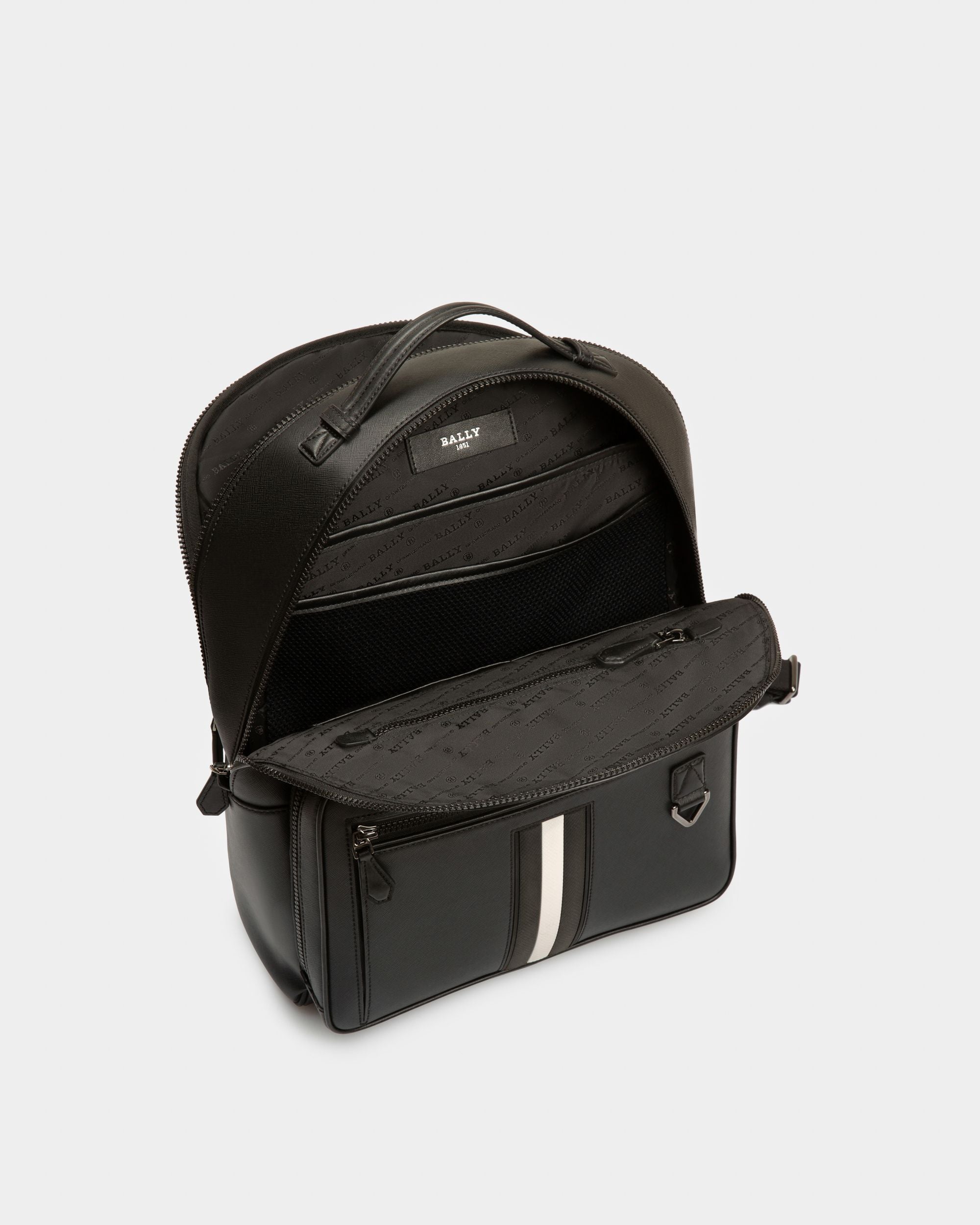 Mavrick Lederrucksack In Schwarz - Herren - Bally - 04