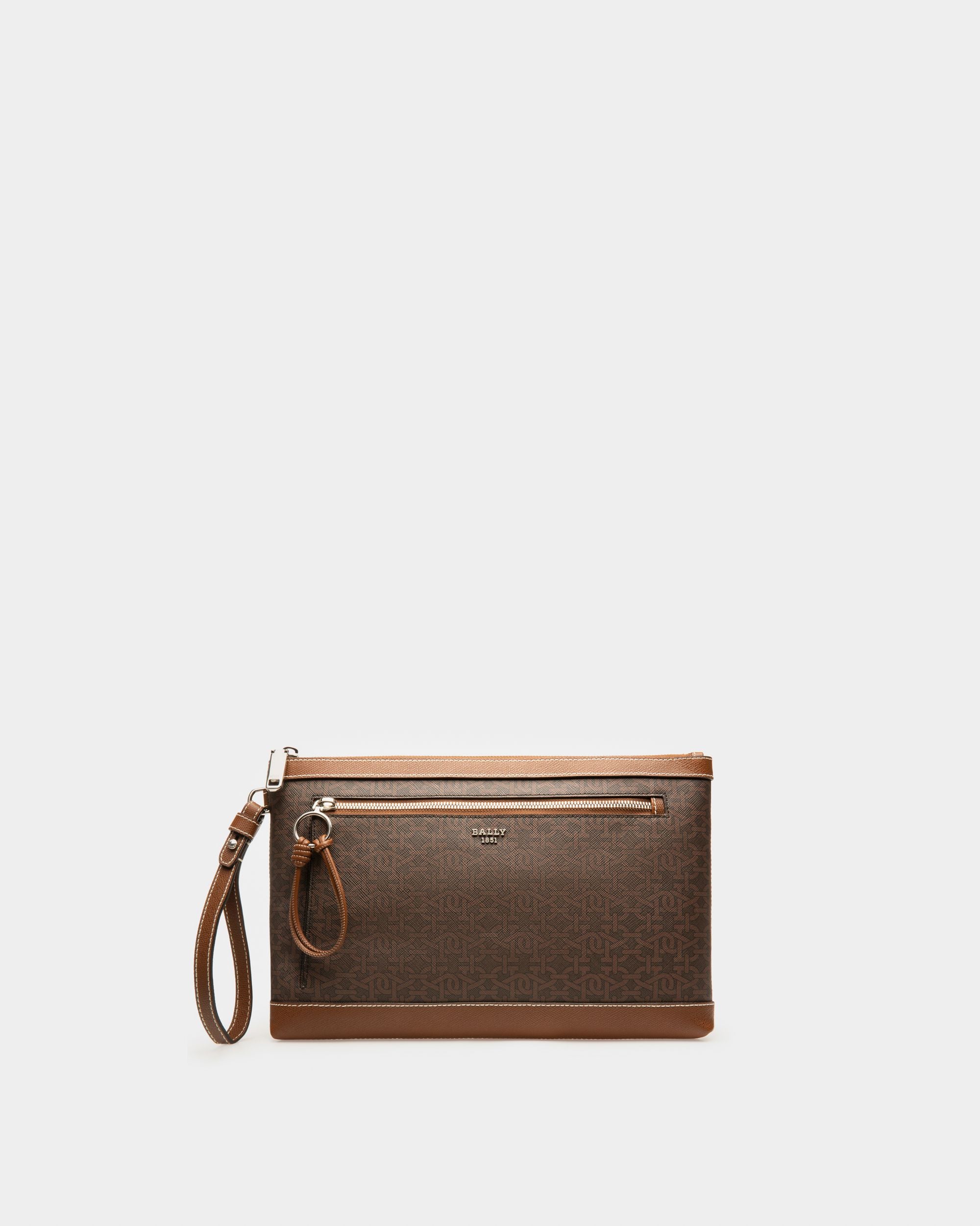 Hanley Clutch Aus Braunem Tpu - Herren - Bally - 01