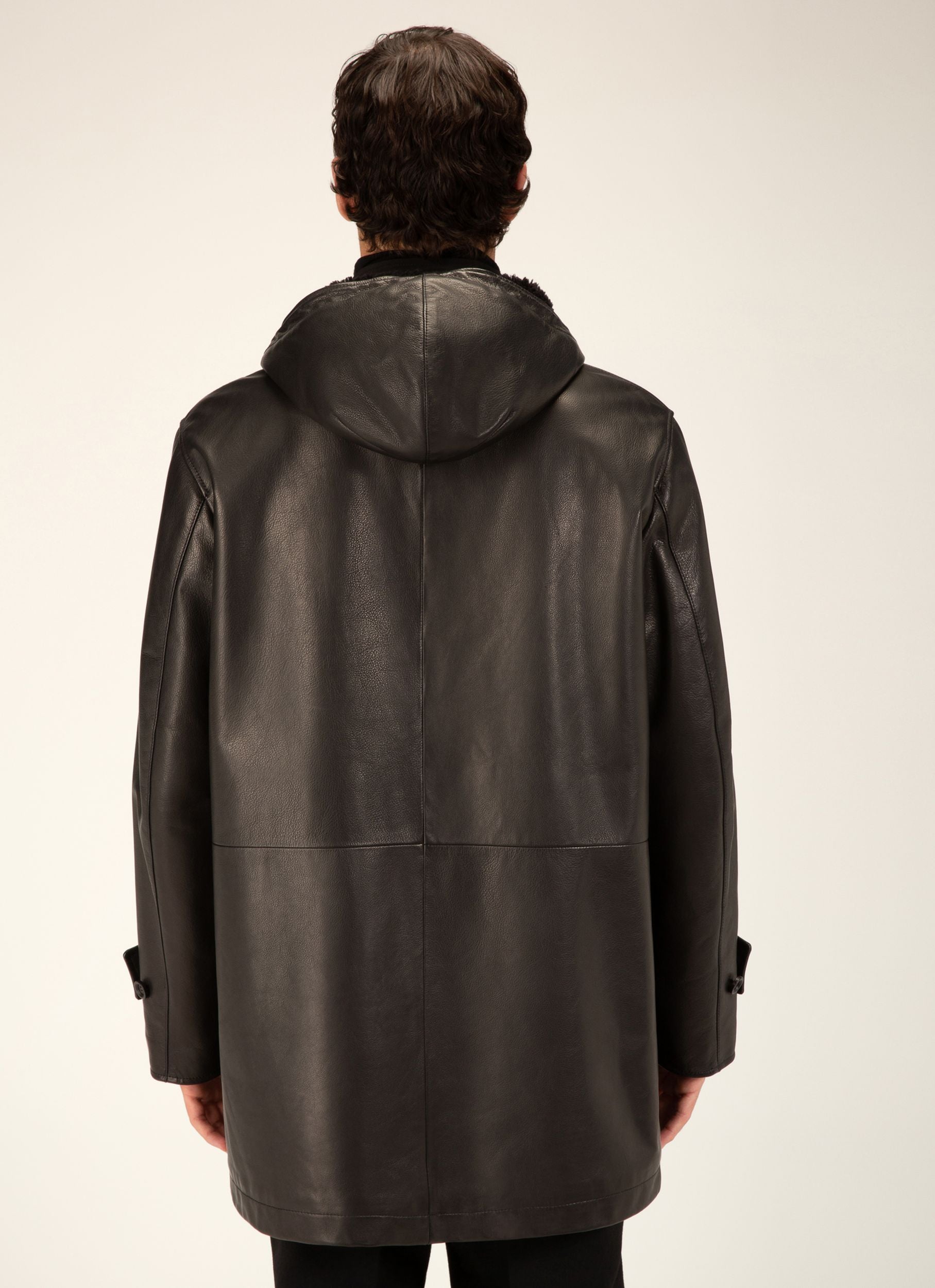 Parka Aus Schwarzem Bullenleder - Herren - Bally - 04
