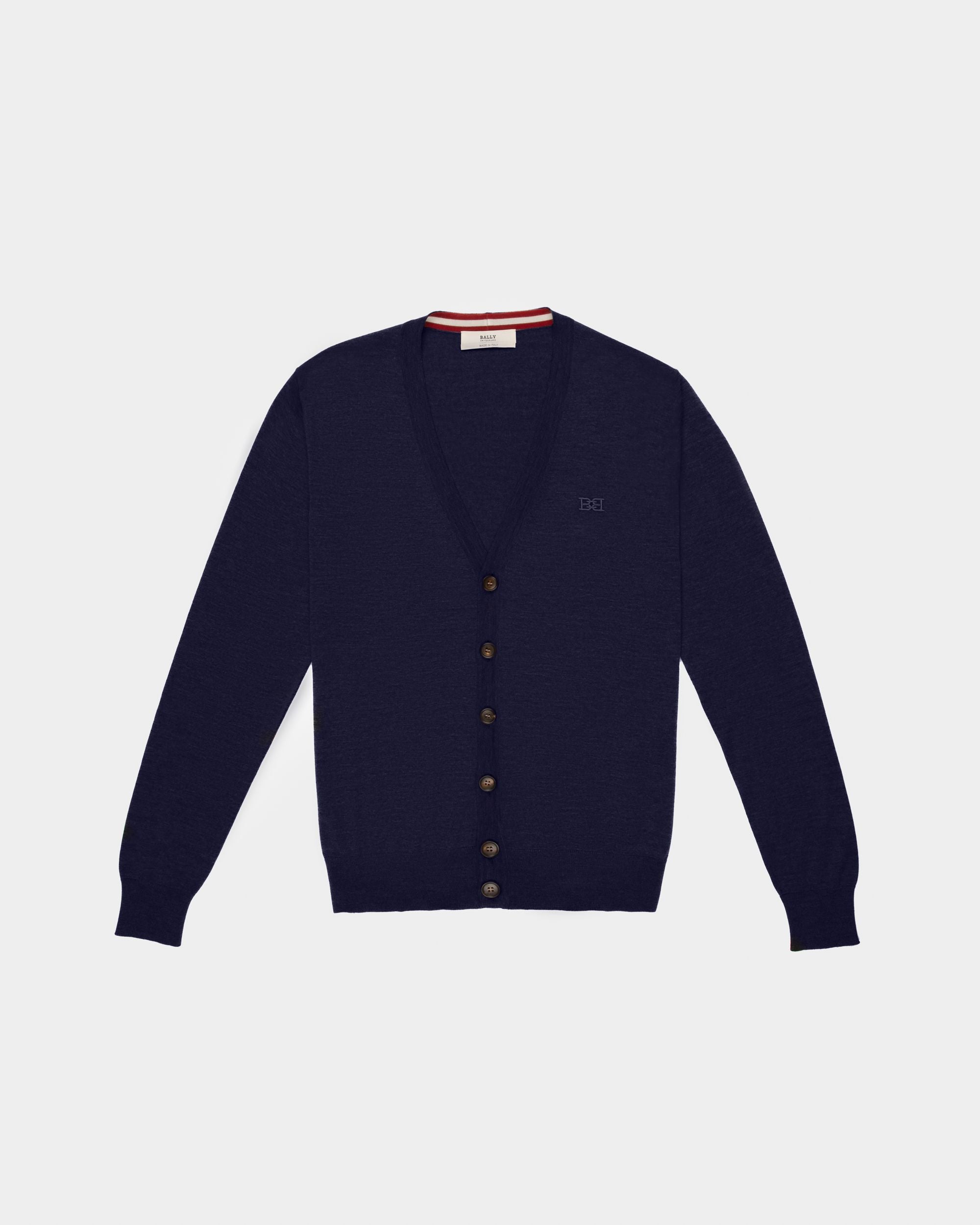Oberteil Aus Marineblauer Merinowolle - Herren - Bally - 01