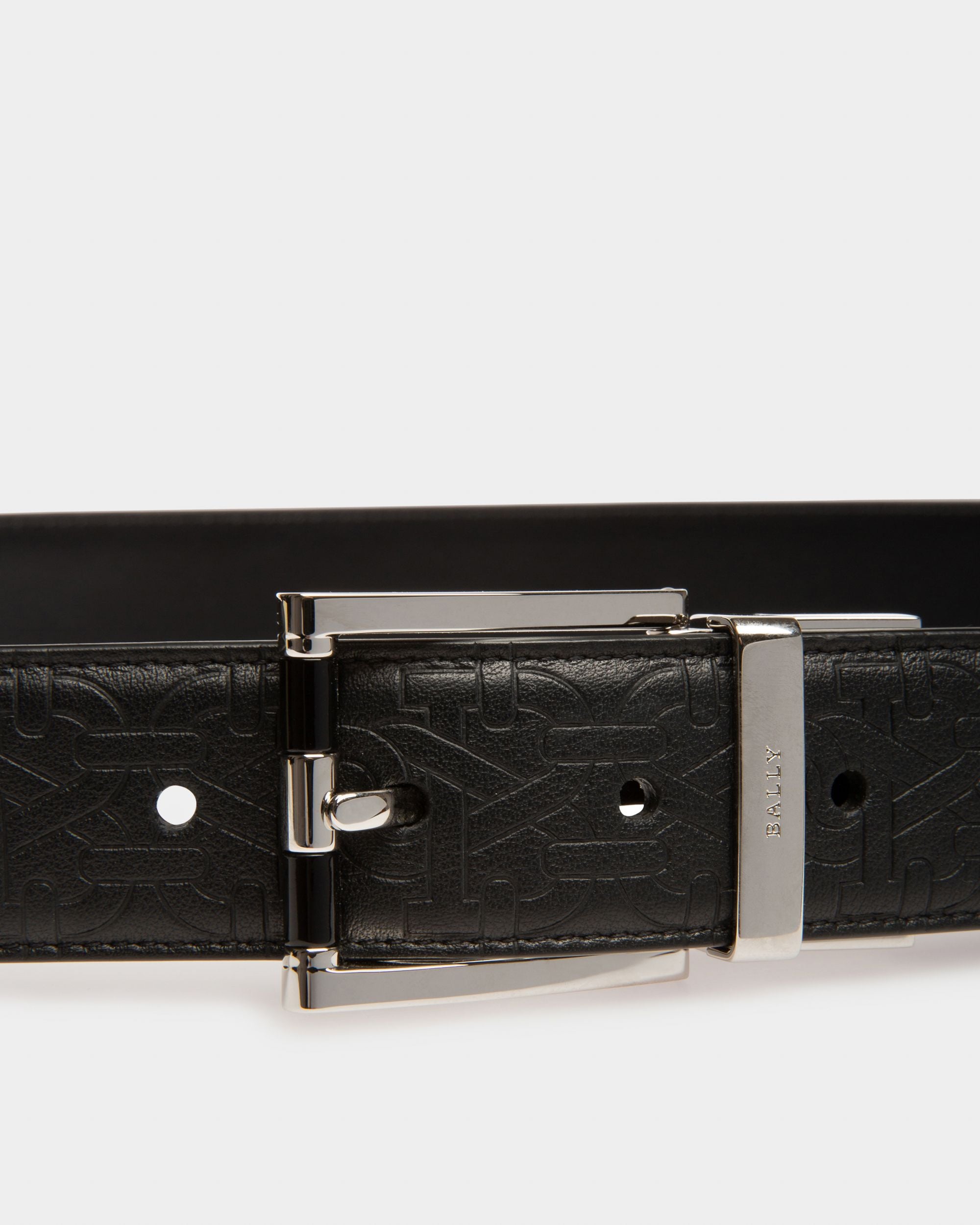 Astor 35 Mm Breiter Gürtel Aus Schwarzem Leder - Herren - Bally - 03