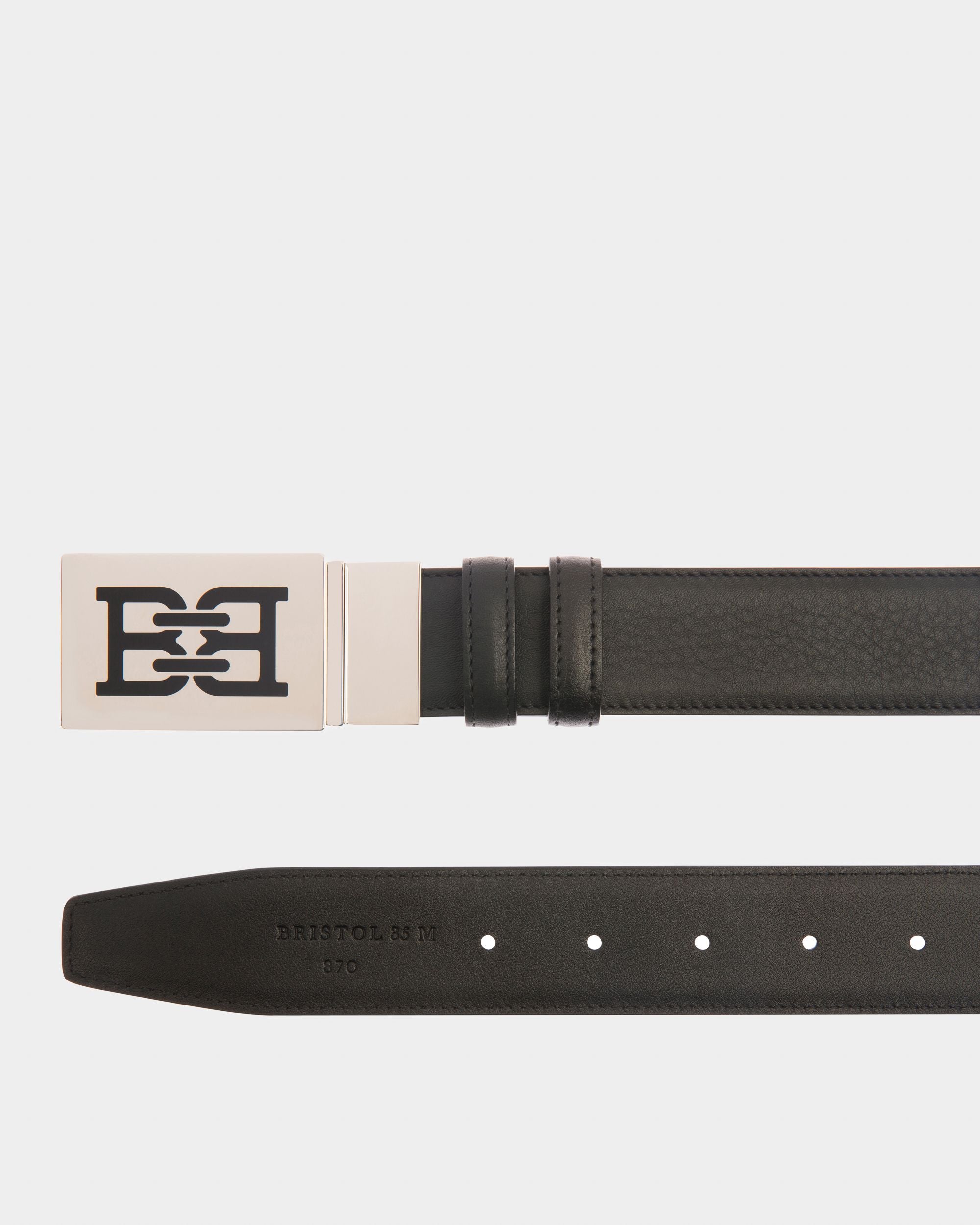 Bristol 35 Mm Breiter Gürtel Aus Schwarzem Leder - Herren - Bally - 02