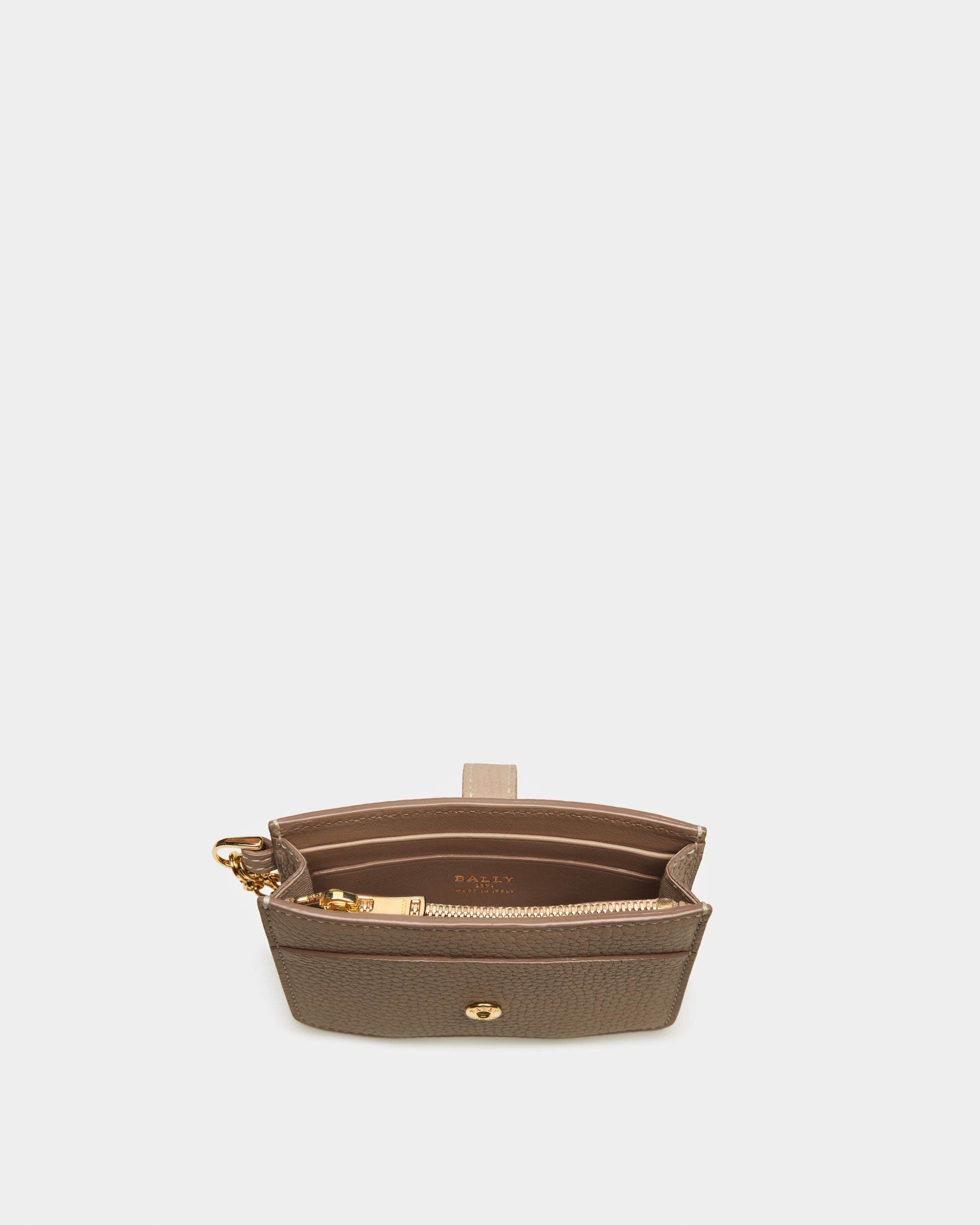 Ava Kartenetui Aus Taupefarbenem Leder - Damen - Bally - 03