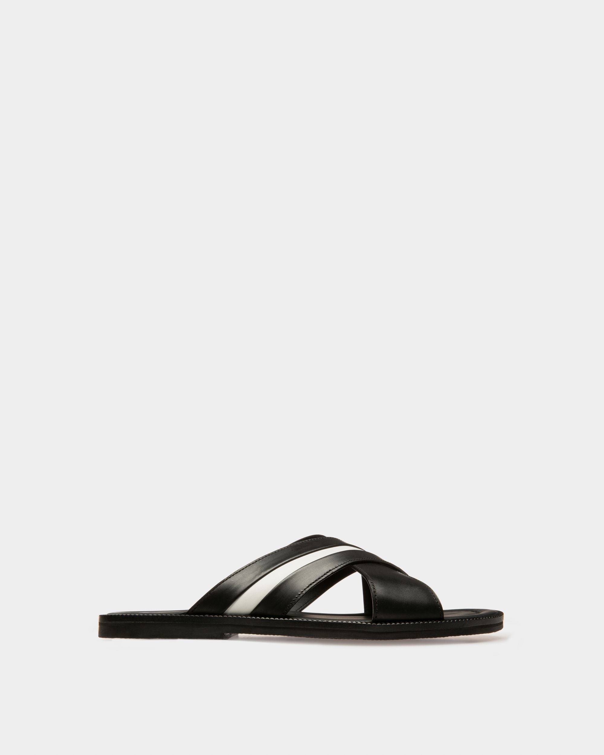 Jabil Sandalen Aus Schwarzem Leder - Herren - Bally - 01