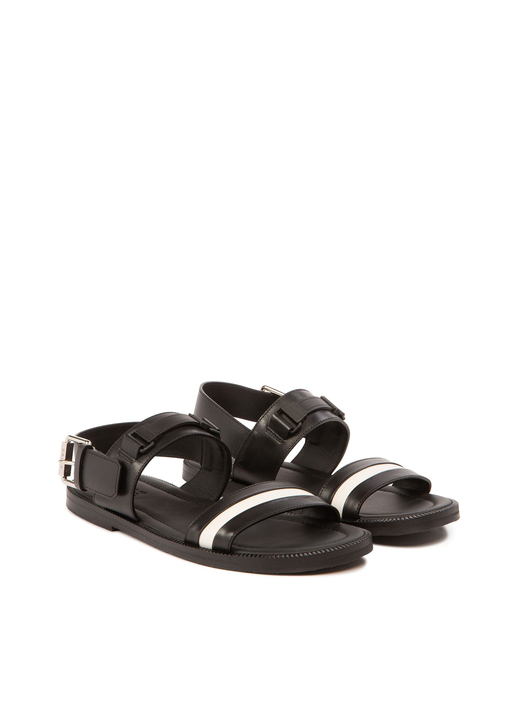 Jawan Sandalen Aus Schwarzem Leder - Herren - Bally - 02