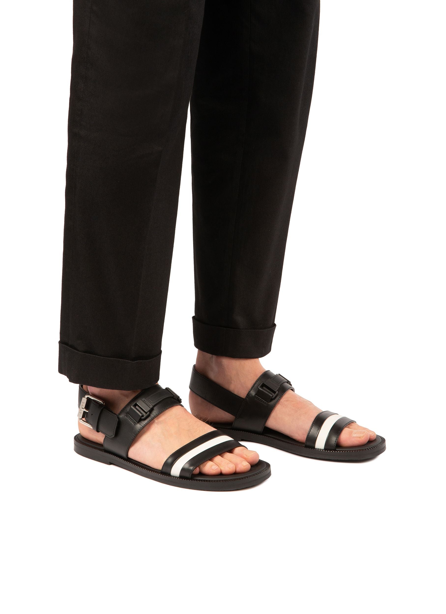 Jawan Sandalen Aus Schwarzem Leder - Herren - Bally - 04