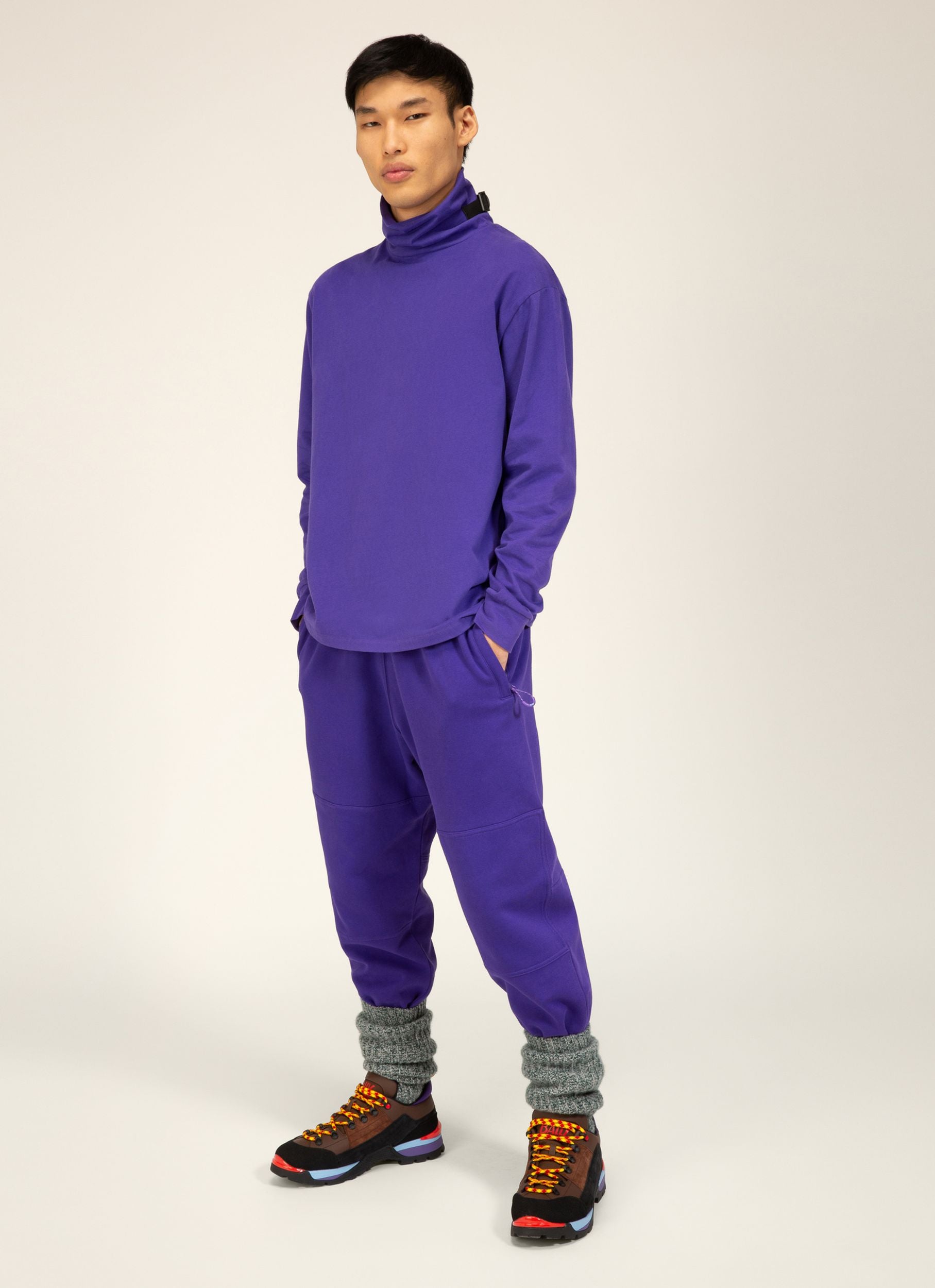 Bally Hike 10 Oberteil Aus Bio-Baumwolle In Violett - Herren - Bally - 05
