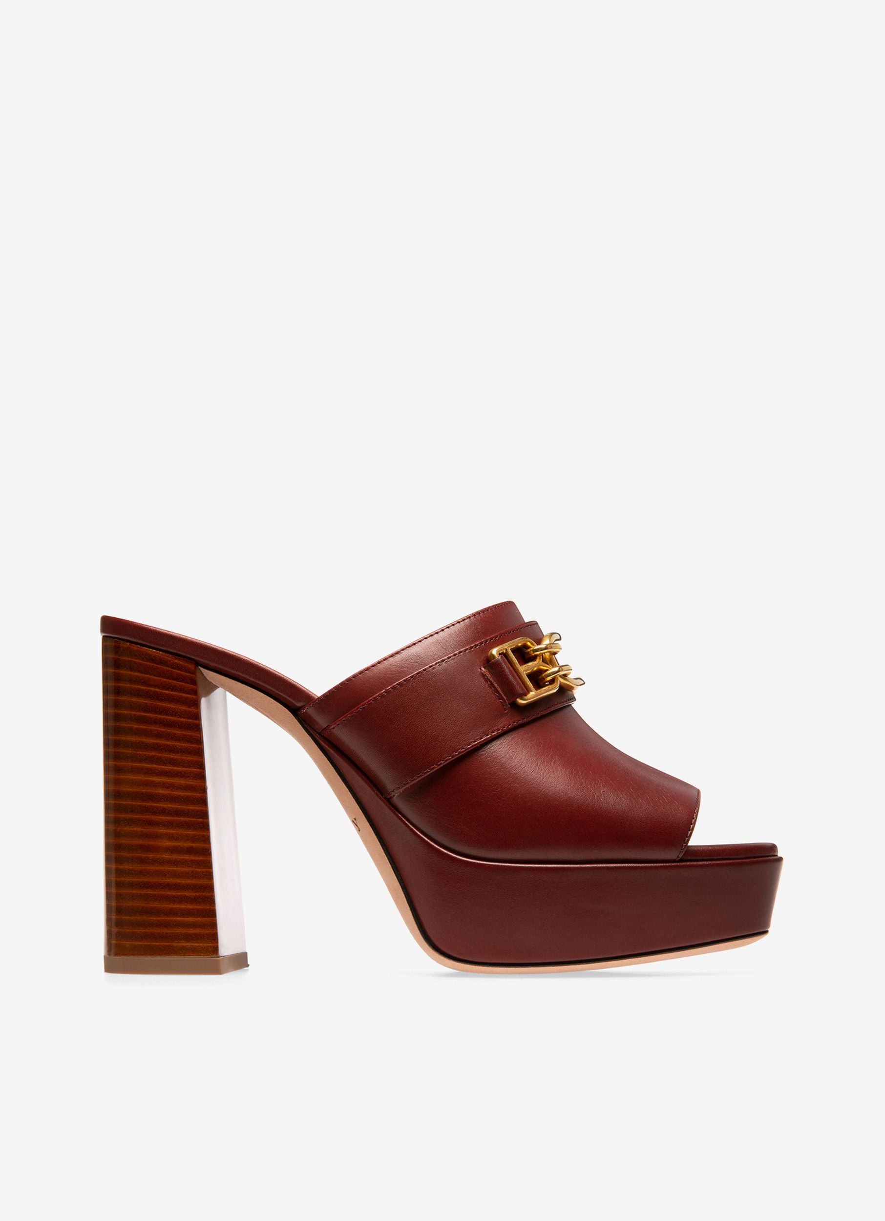 Delania Sandalen Im Pantoletten-Stil In Traditionsrotem Leder - Damen - Bally - 01