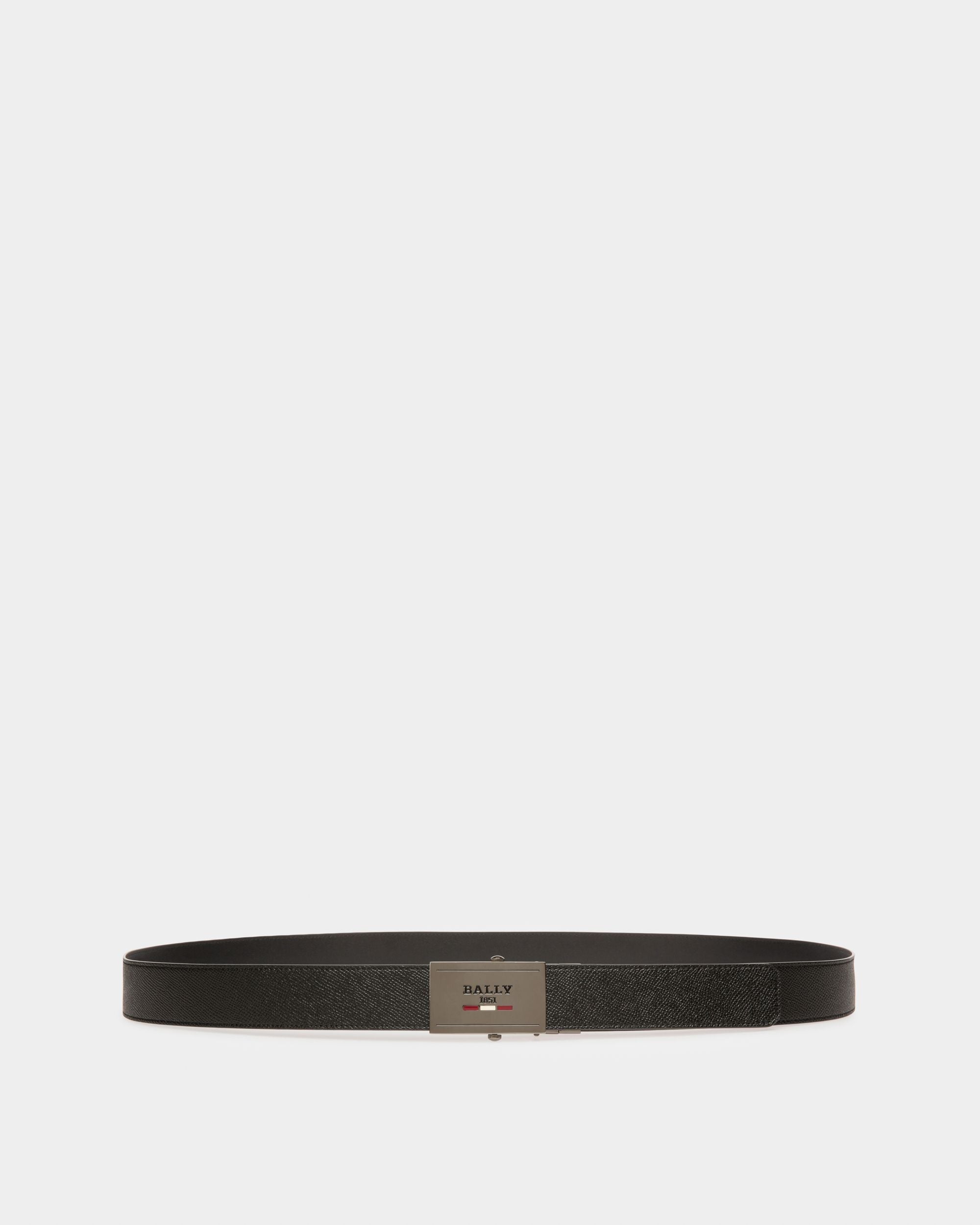 Gyll 35 Mm Breiter Gürtel Aus Schwarzem Leder - Herren - Bally - 01