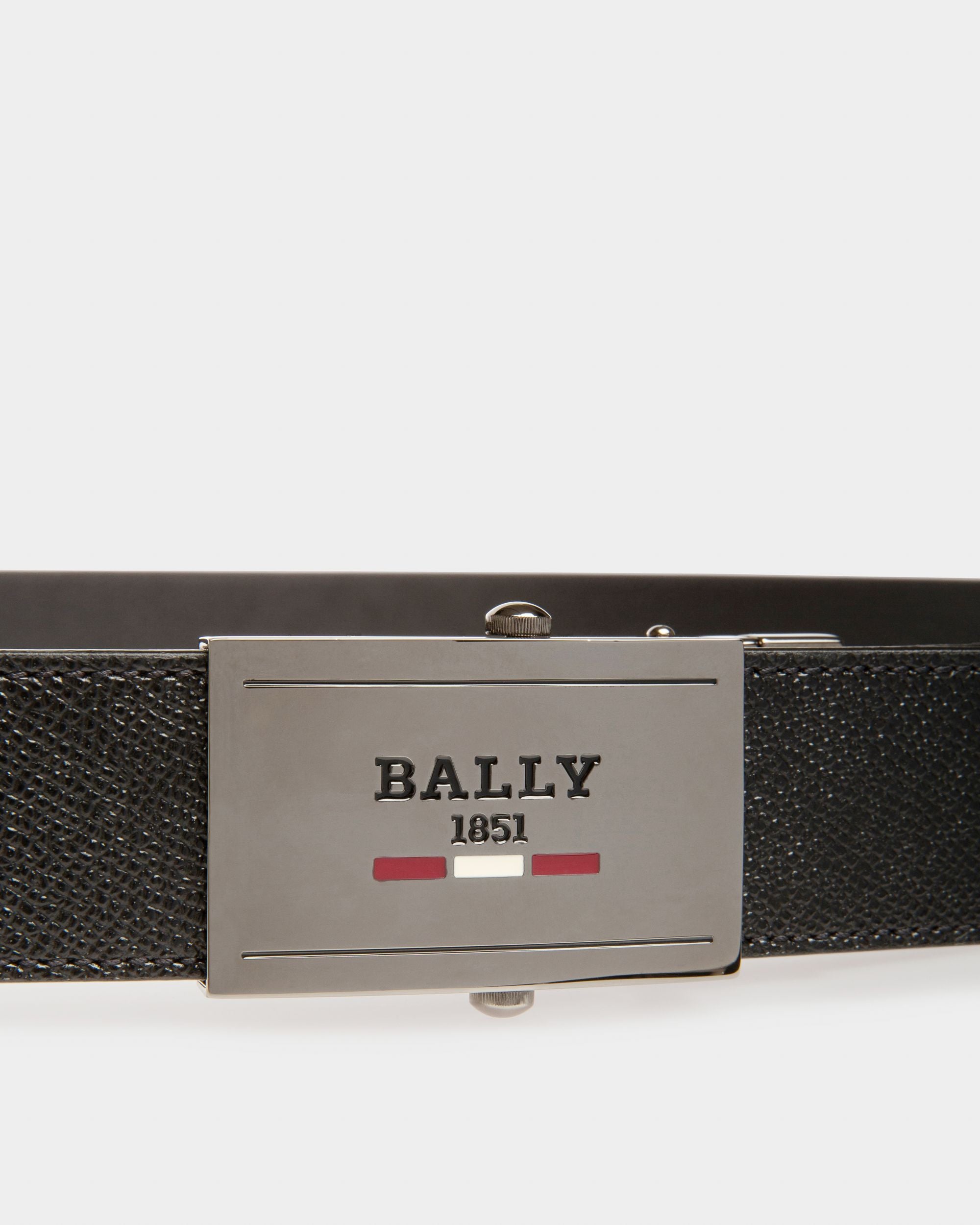 Gyll 35 Mm Breiter Gürtel Aus Schwarzem Leder - Herren - Bally - 03