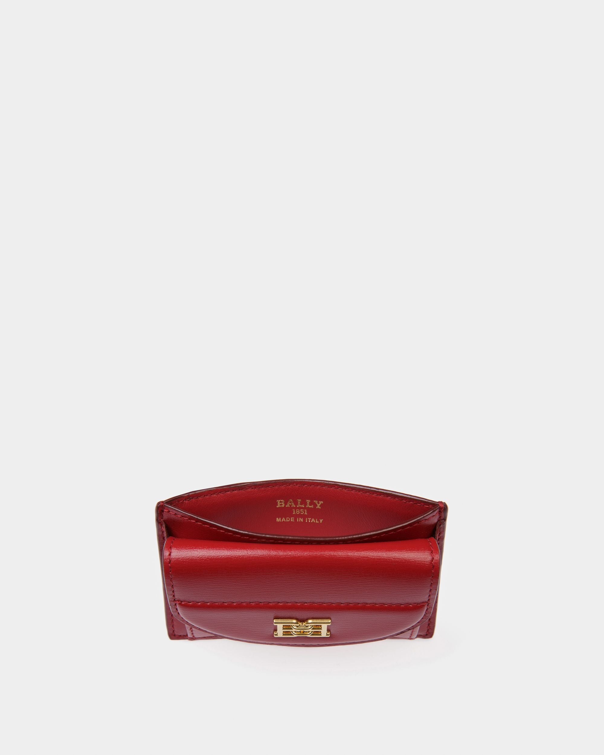 Belky Kartenetui Aen Rotem Leder - Damen - Bally - 03