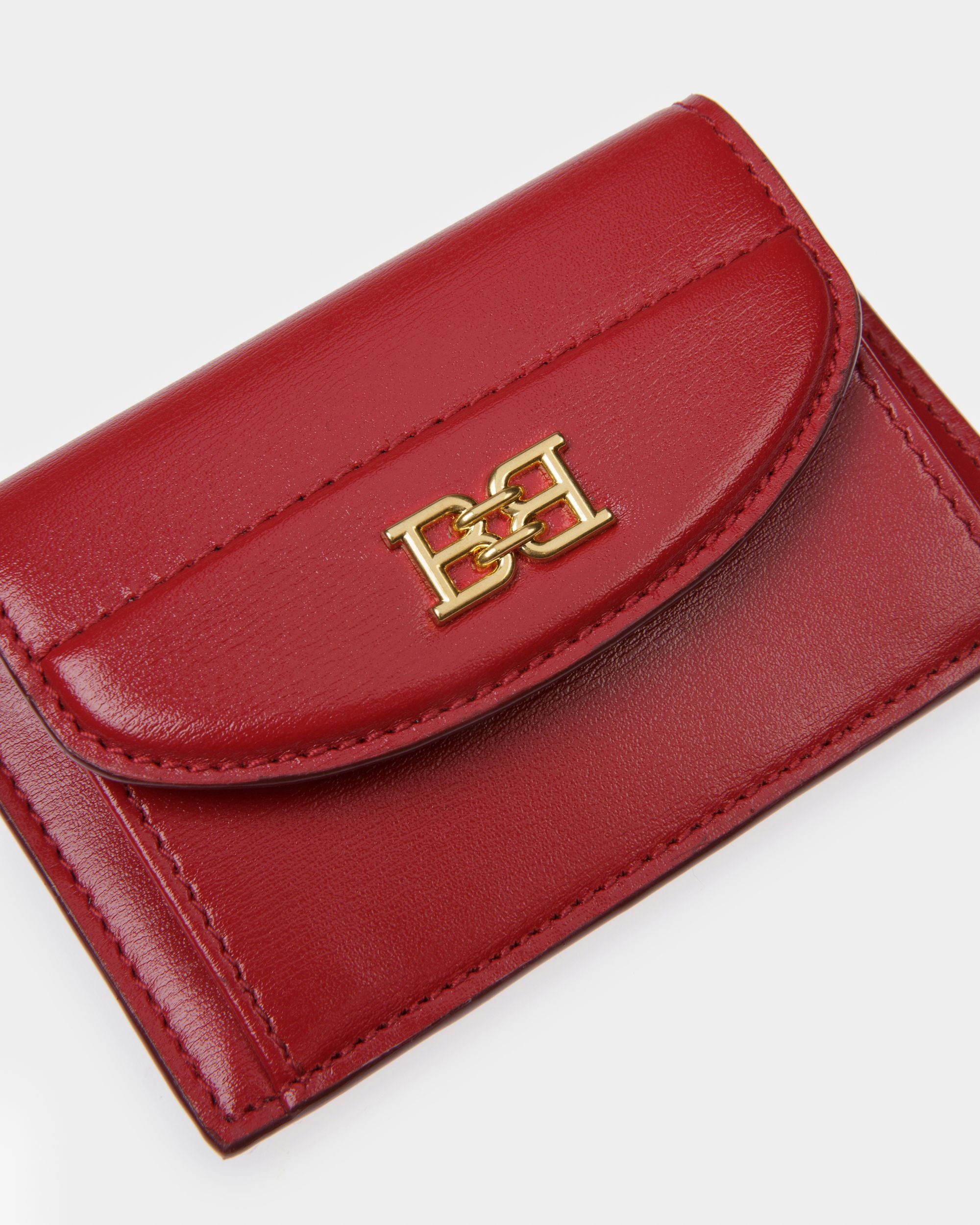 Belky Kartenetui Aen Rotem Leder - Damen - Bally - 04