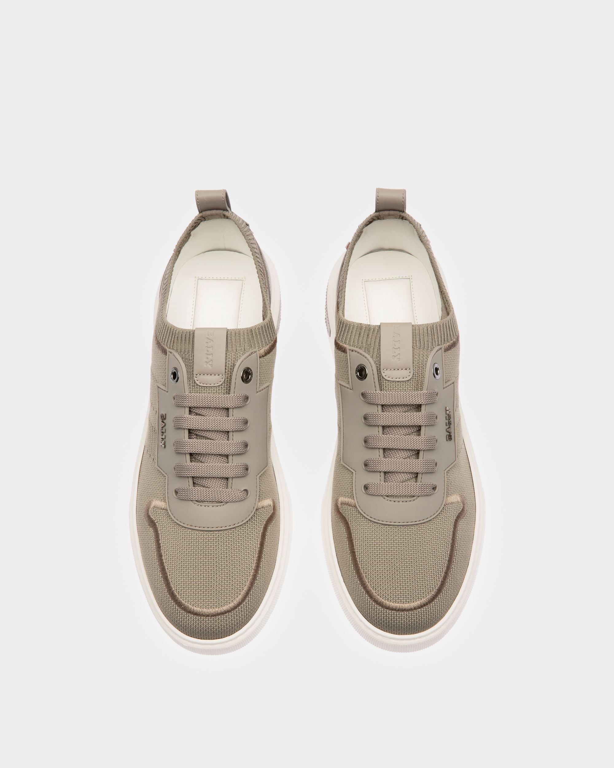 Macky Sneaker Aus Grauem Strickgewebe - Herren - Bally - 02