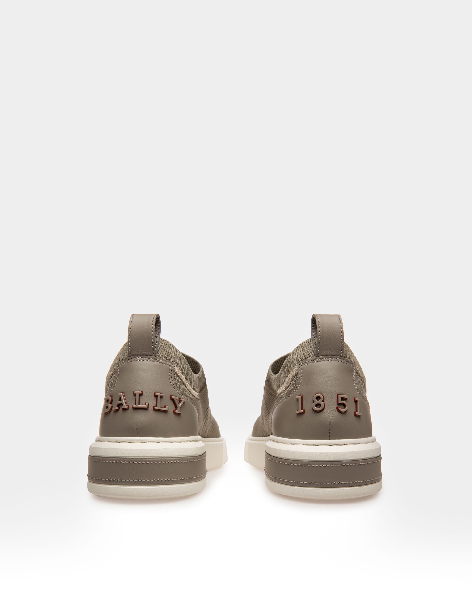 Macky Sneaker Aus Grauem Strickgewebe - Herren - Bally - 03