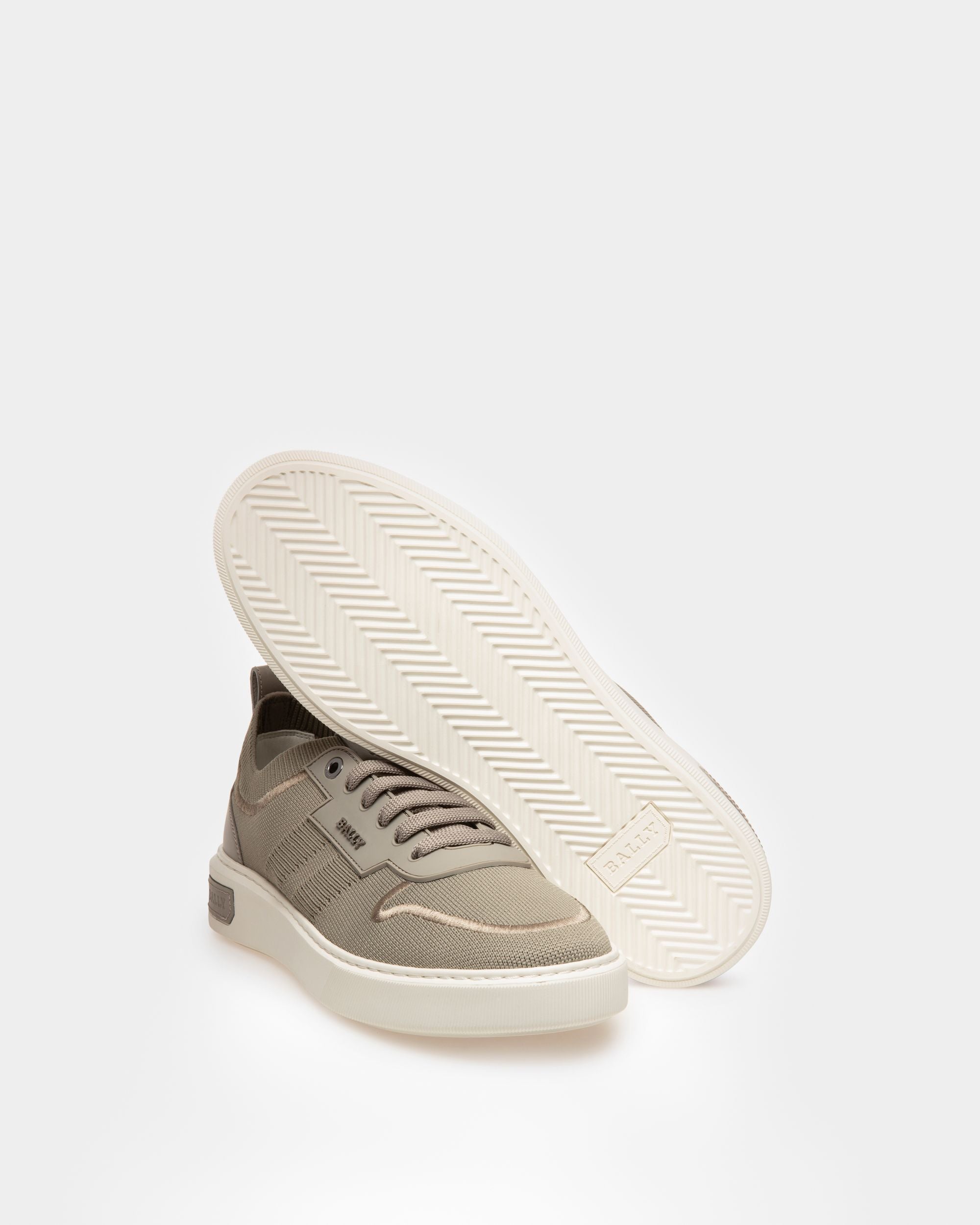 Macky Sneaker Aus Grauem Strickgewebe - Herren - Bally - 04