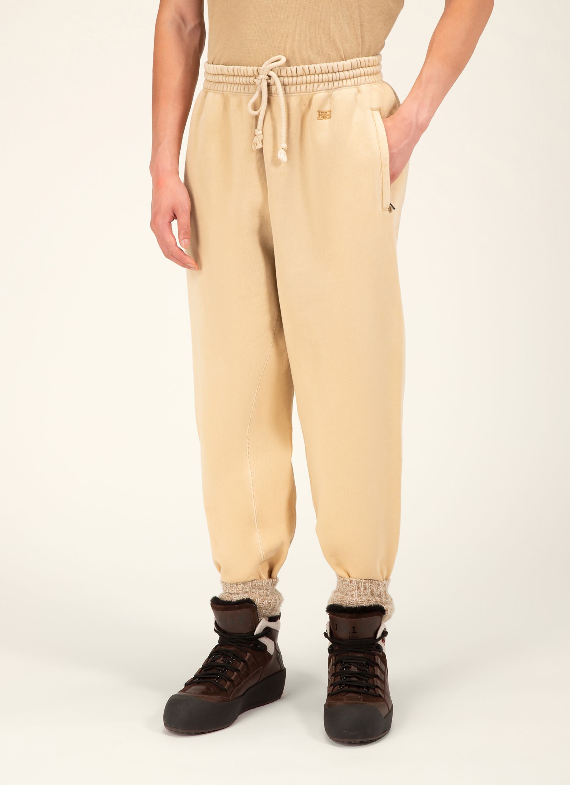 Pflanzengefärbte Trainingshose In Naturgefärbtem Beige - Herren - Bally - 03