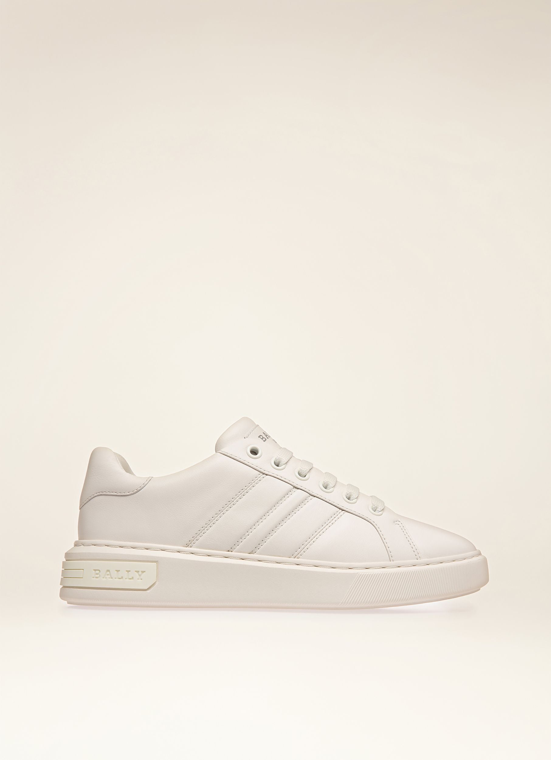 Bally Lift Sneaker Aus Weißem Leder - Damen - Bally - 01