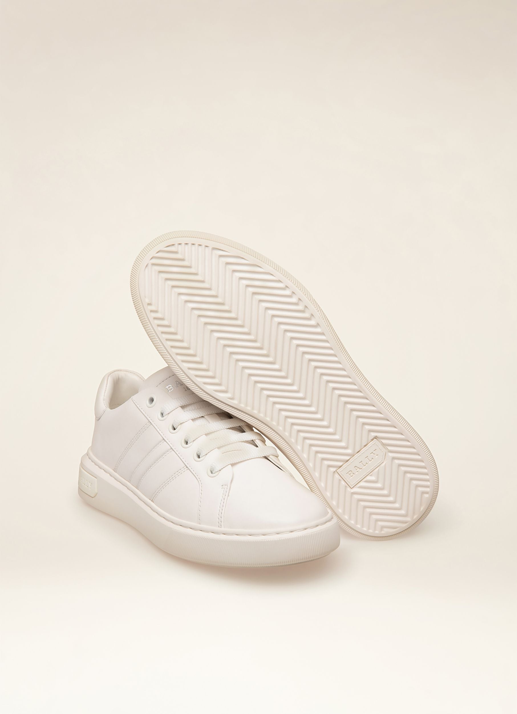 Bally Lift Sneaker Aus Weißem Leder - Damen - Bally - 03