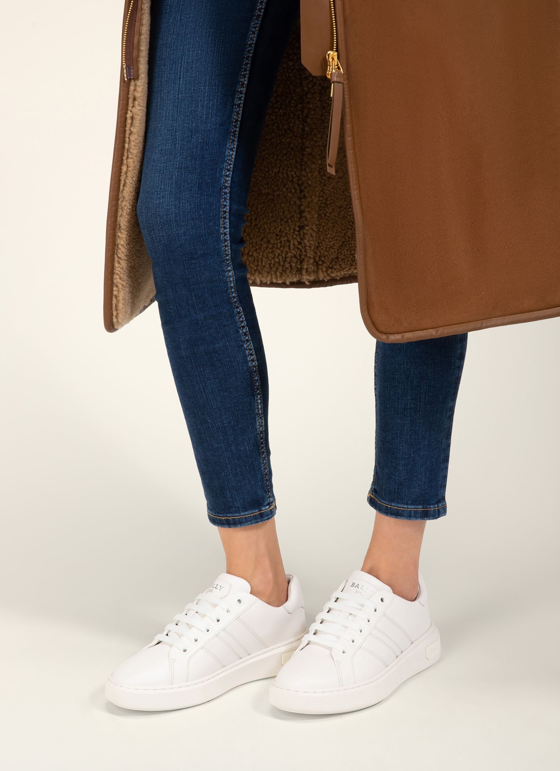 Bally Lift Sneaker Aus Weißem Leder - Damen - Bally - 04