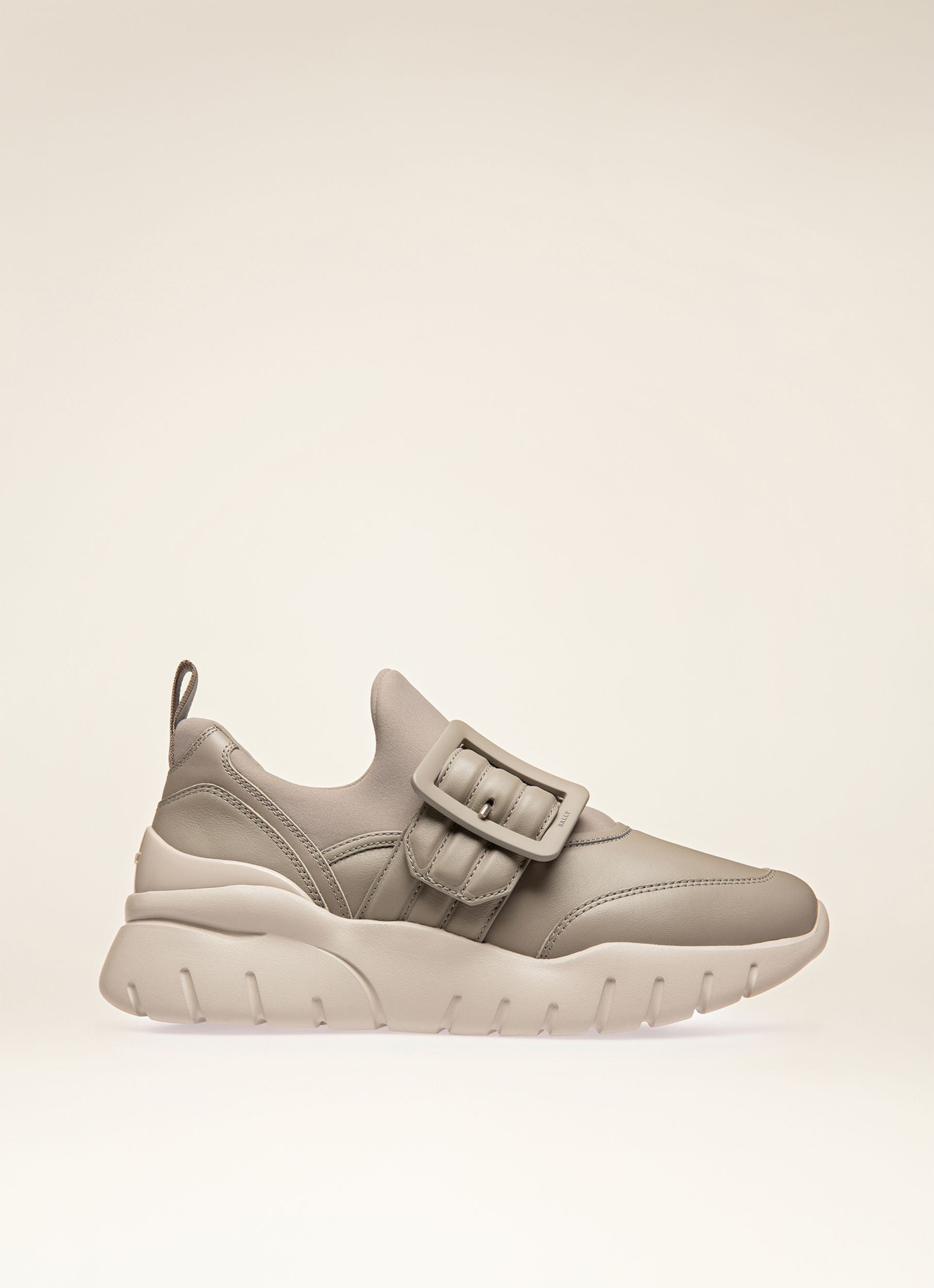 Brinelle Sneaker Aus Steingrauem Leder - Damen - Bally - 01