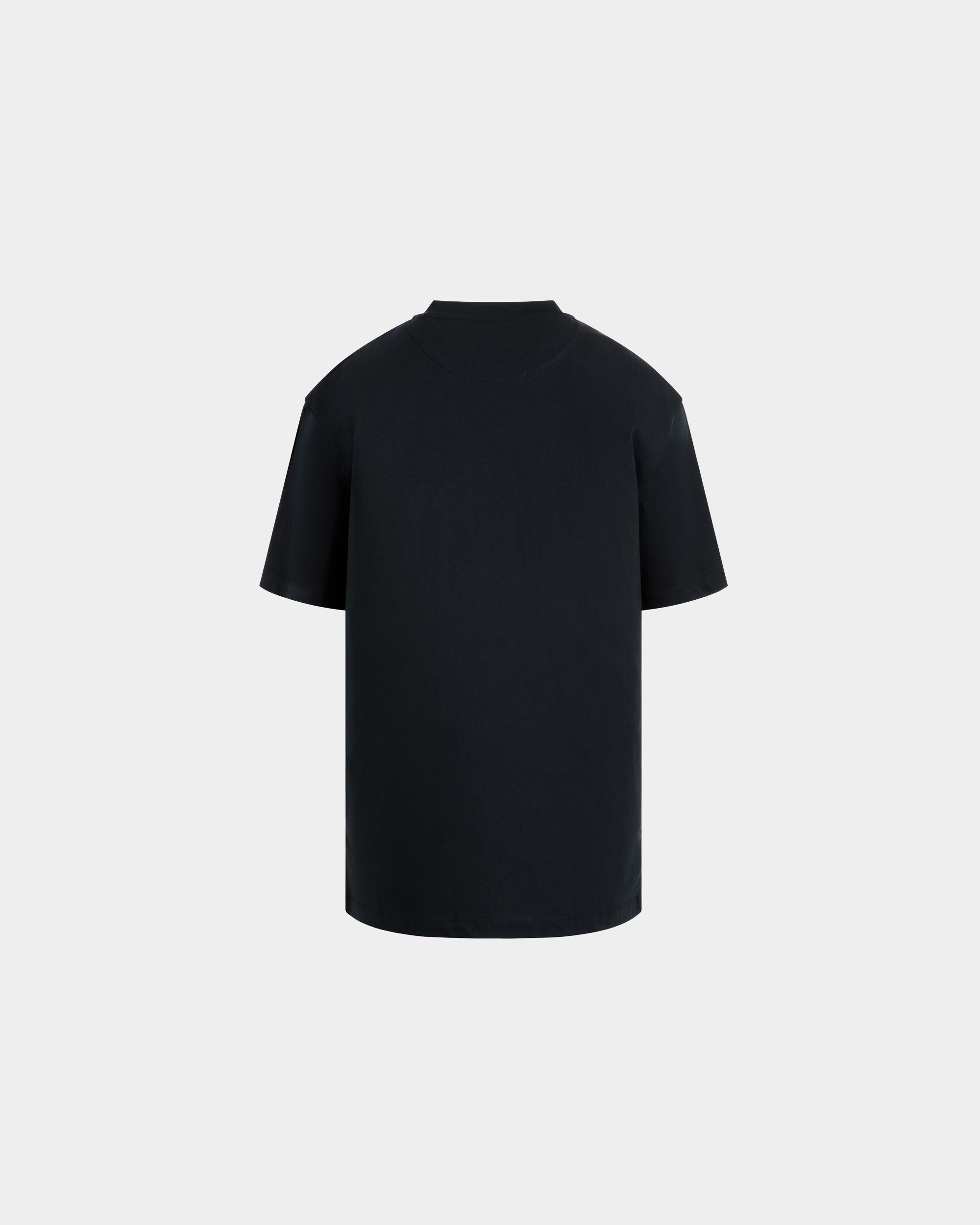 T-Shirt In Blue Cotton - Herren - Bally - 03