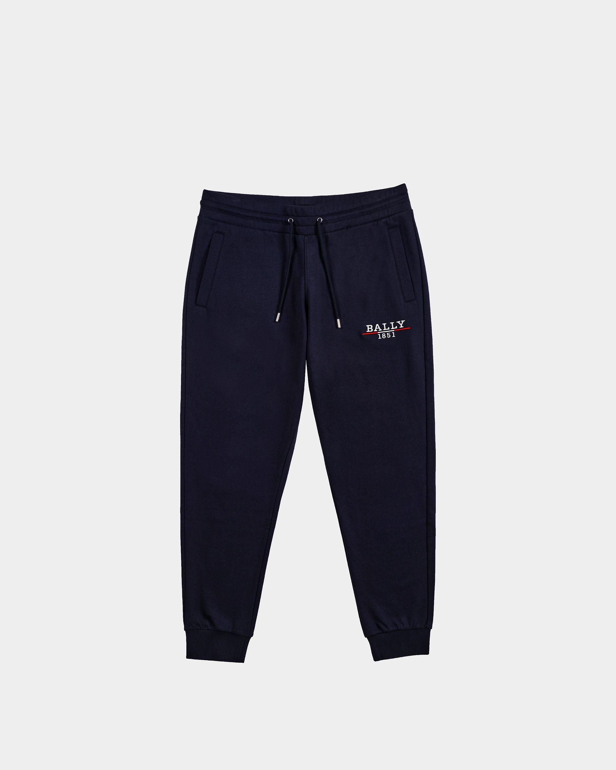 Men's Navy Blue Casual Sports Pants - Herren - Bally - 01