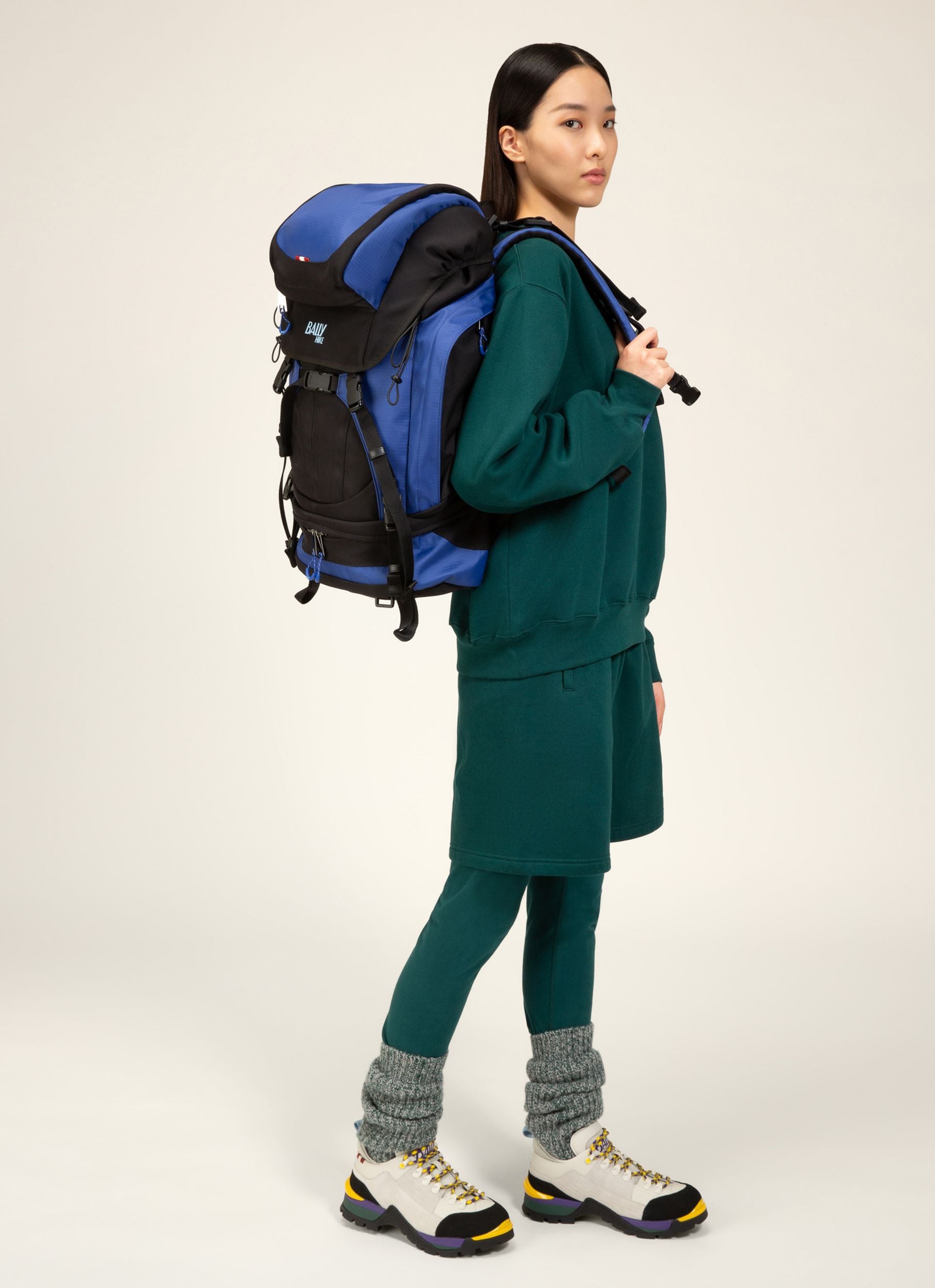 Bally Hike 3 Stoffrucksack In Blau Und Schwarz - Herren - Bally - 06