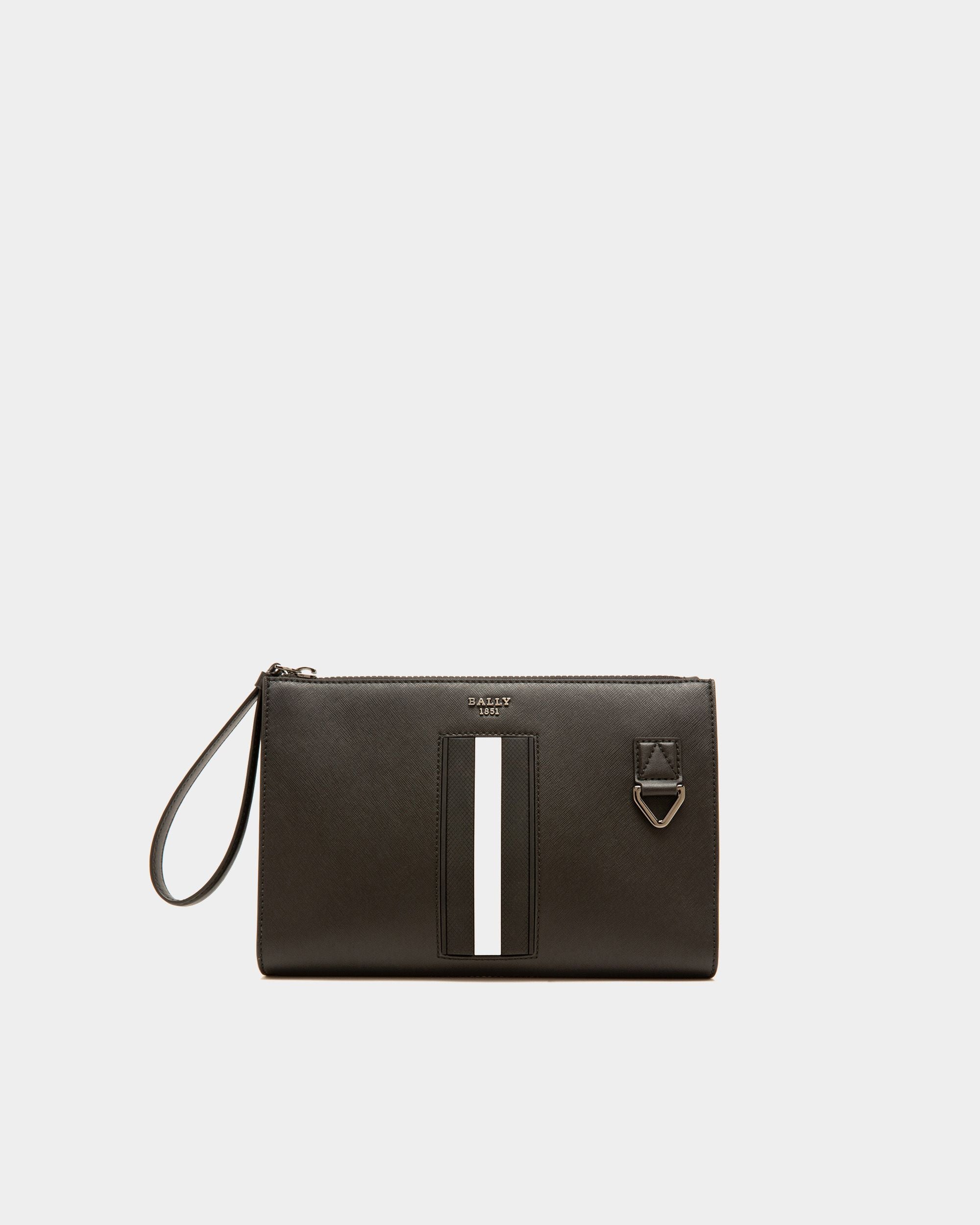 Makid Clutch Aus Schwarzem Recycling-Leder - Herren - Bally - 01