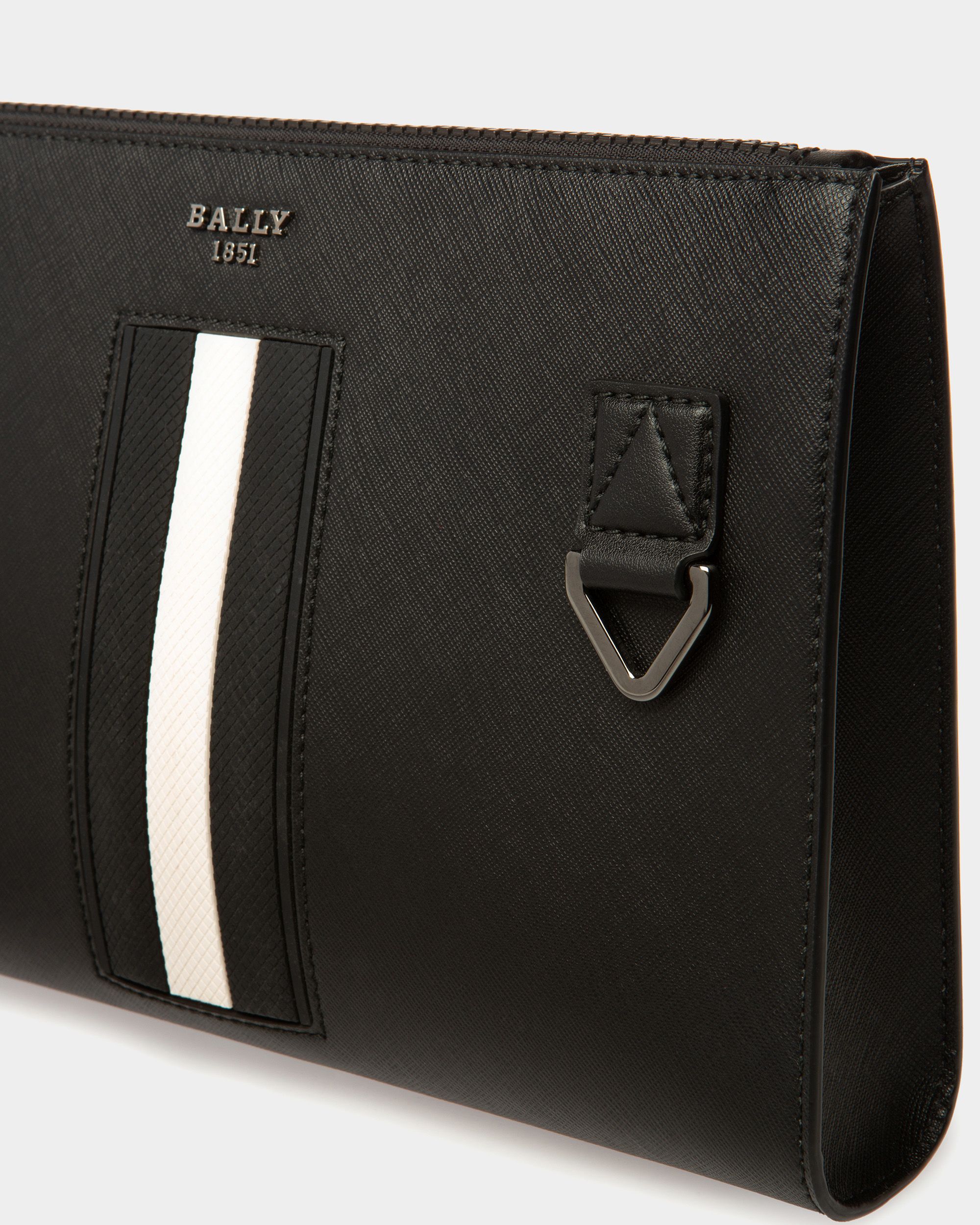 Makid Clutch Aus Schwarzem Recycling-Leder - Herren - Bally - 05