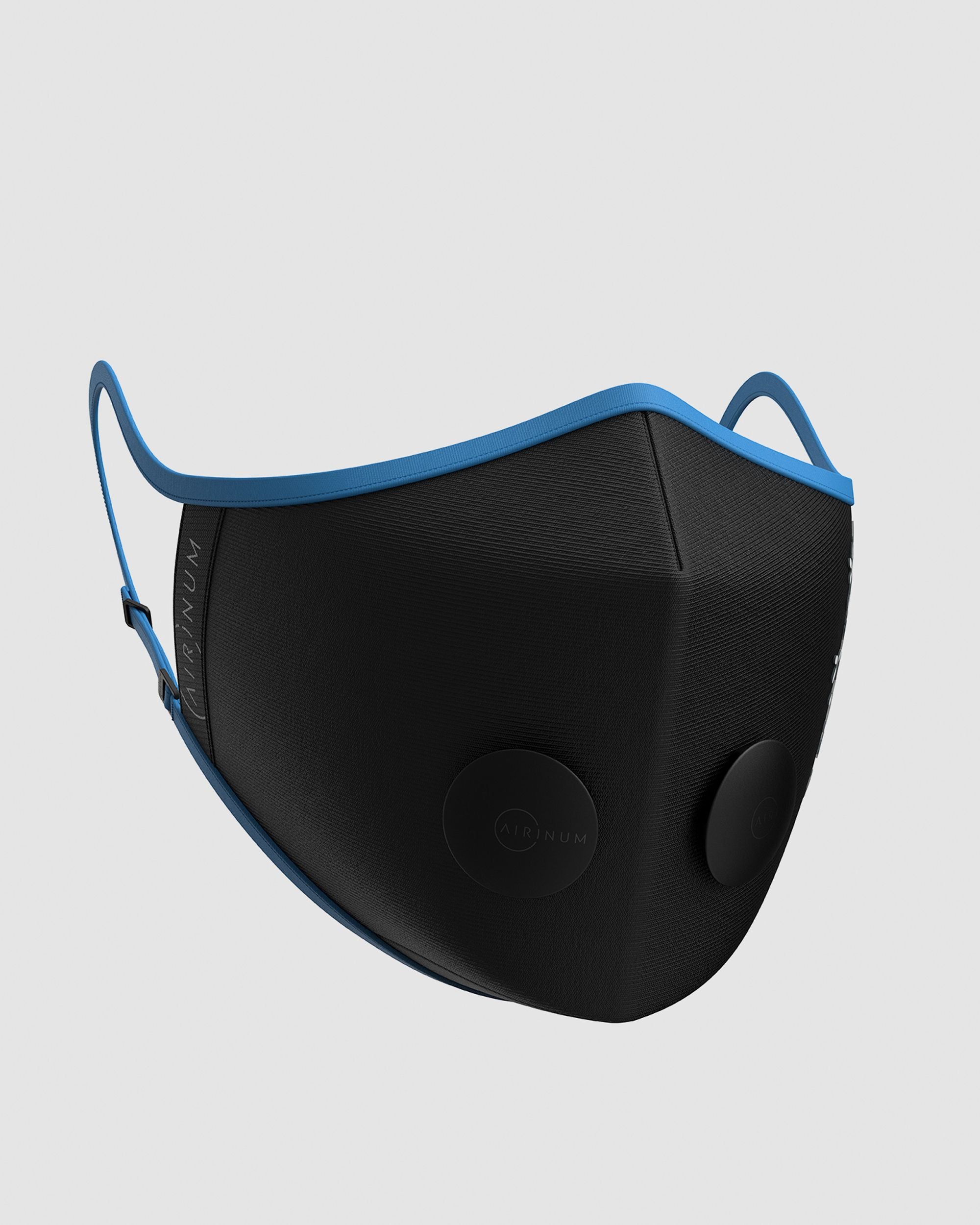Modische Atemmaske Aus Schwarzem Und Blauem Polyester - Herren - Bally - 02
