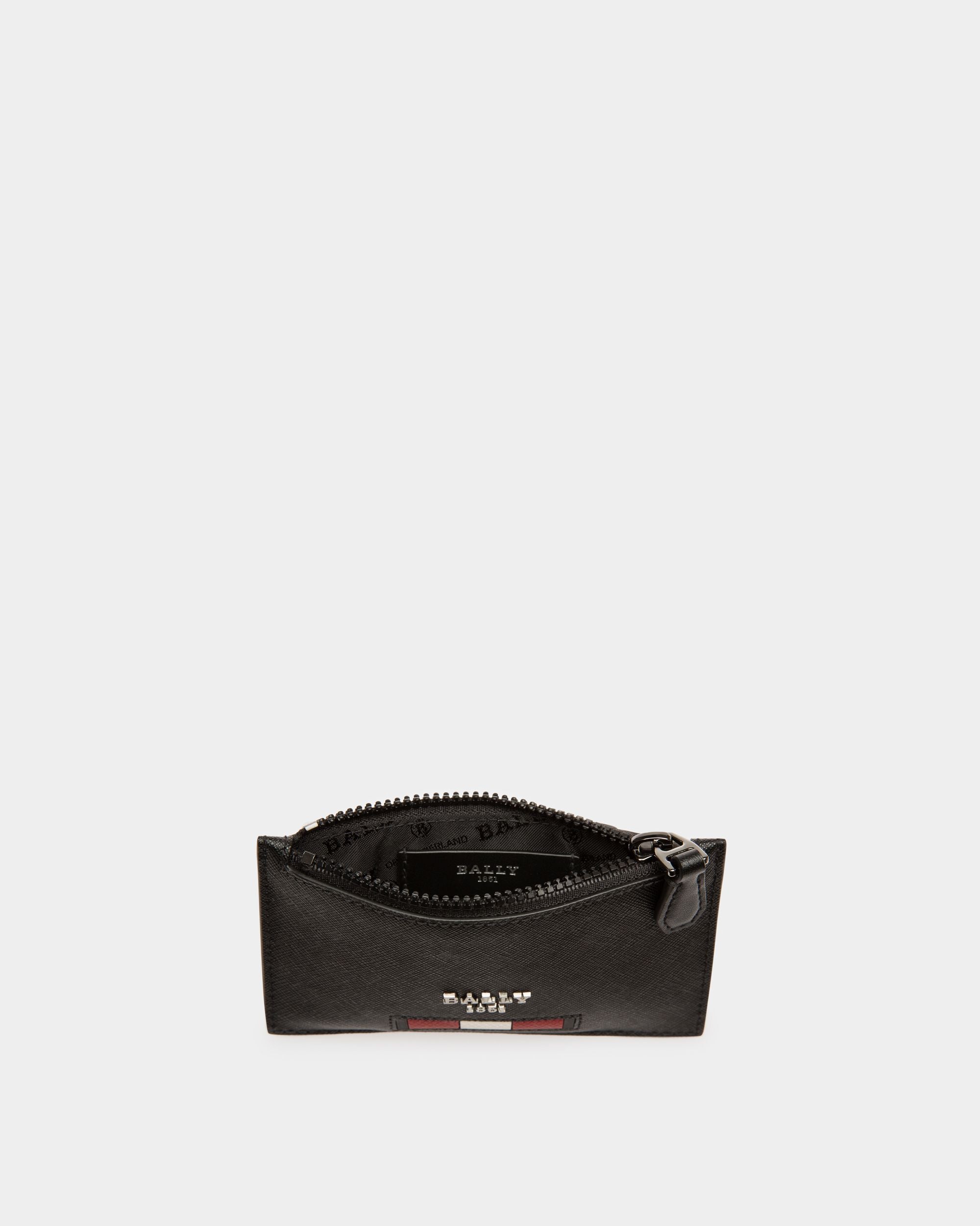 Babe Visitenkartenetui Aus Recyceltem Leder In Schwarz - Herren - Bally - 03