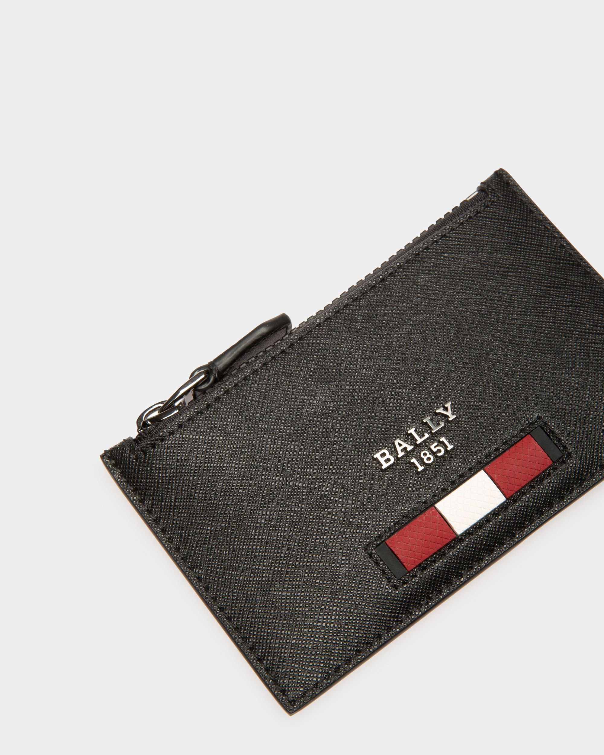 Babe Visitenkartenetui Aus Recyceltem Leder In Schwarz - Herren - Bally - 04