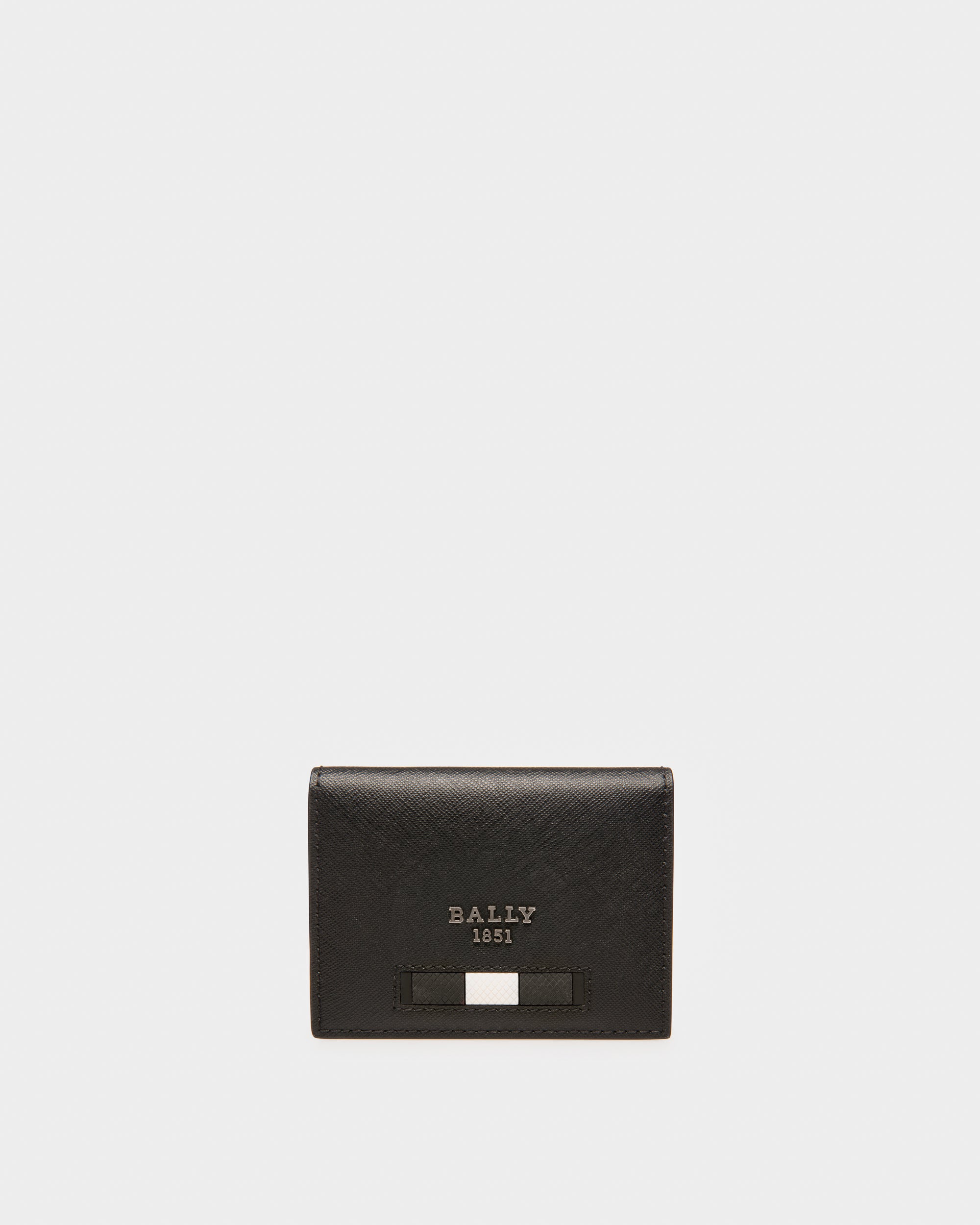 Balder Kartenetui Aus Schwarzem Recycling-Leder - Herren - Bally - 01