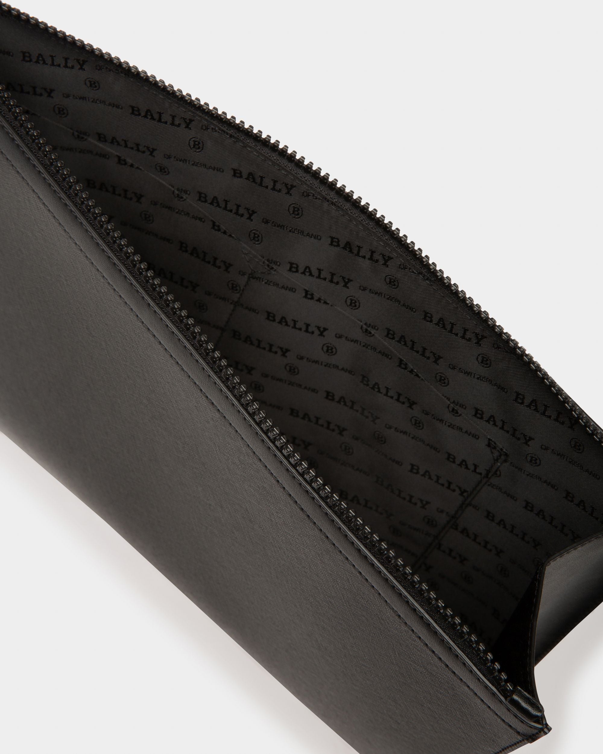 Bollis Pochette Aus Schwarzem Recycling-Leder - Herren - Bally - 04