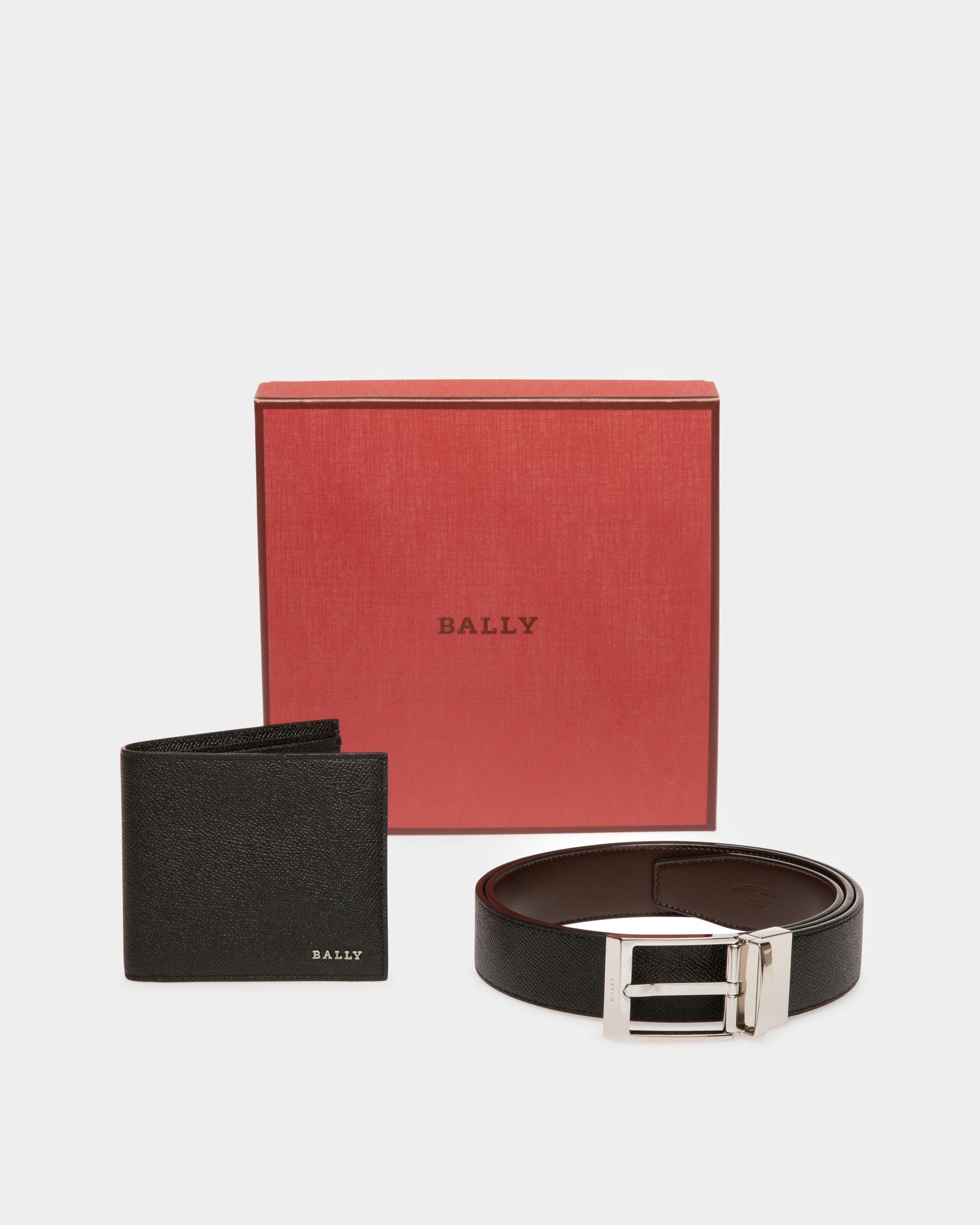 Bally-Geschenkset Geschenkset Mit Gürtel Und Brieftasche Aus Schwarzem Leder - Herren - Bally - 02
