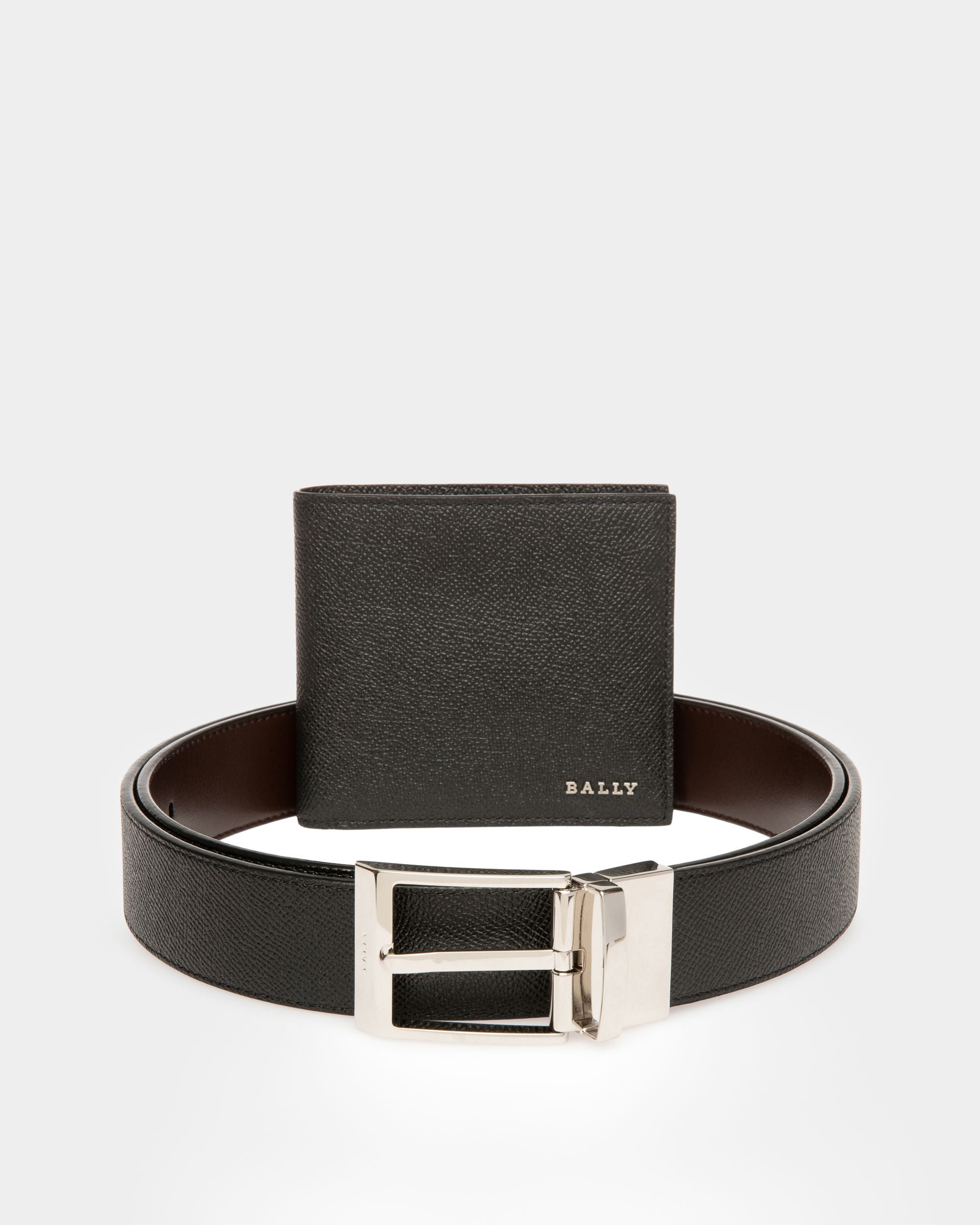 Bally-Geschenkset Geschenkset Mit Gürtel Und Brieftasche Aus Schwarzem Leder - Herren - Bally - 03