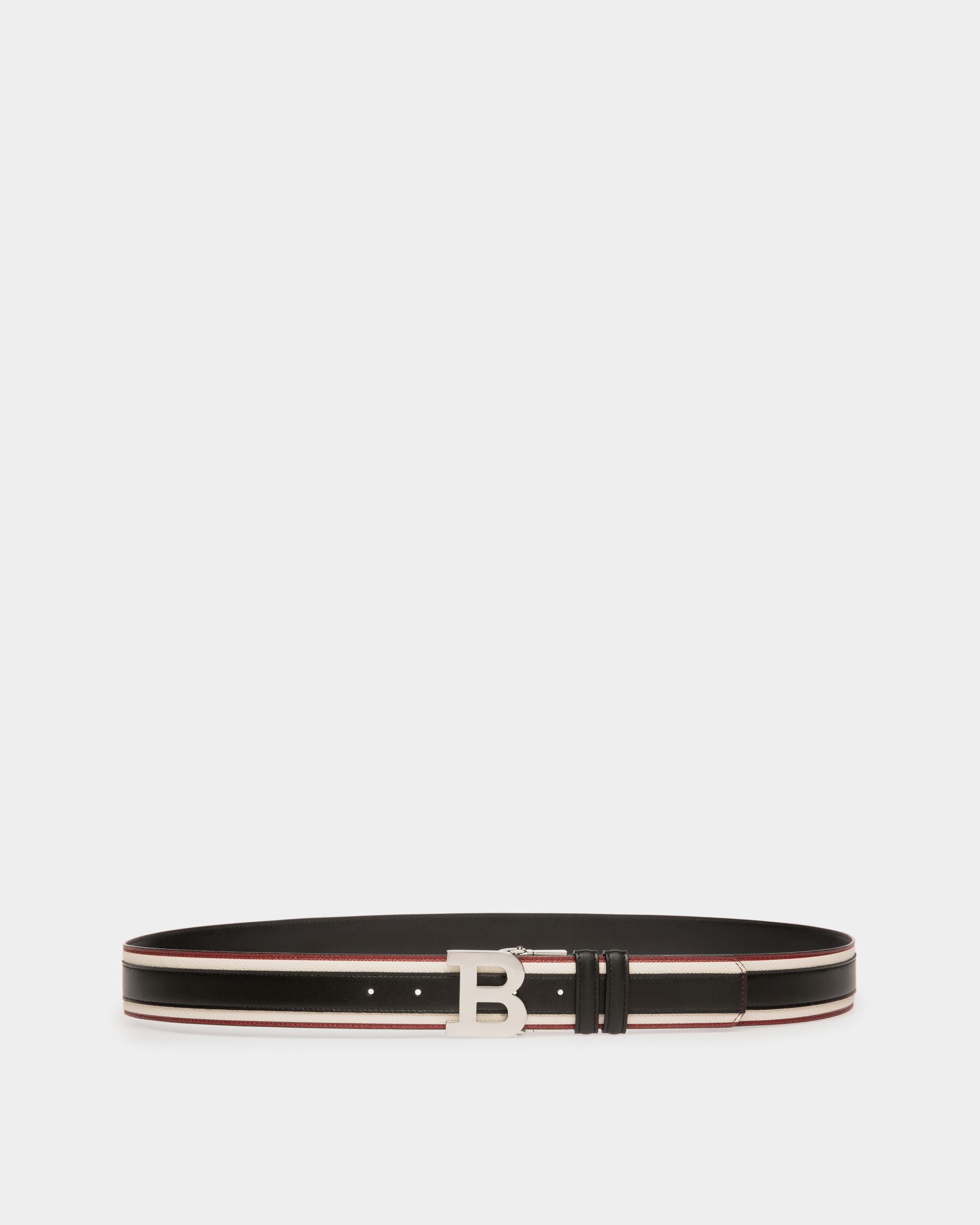 B Buckle 40 Mm Breiter Gürtel Aus Schwarzem Leder - Herren - Bally - 01