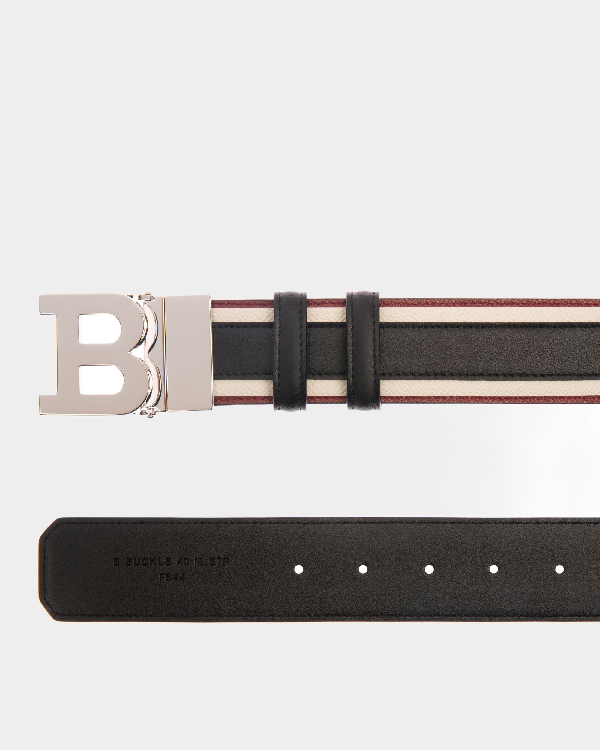 B Buckle 40 Mm Breiter Gürtel Aus Schwarzem Leder - Herren - Bally - 02